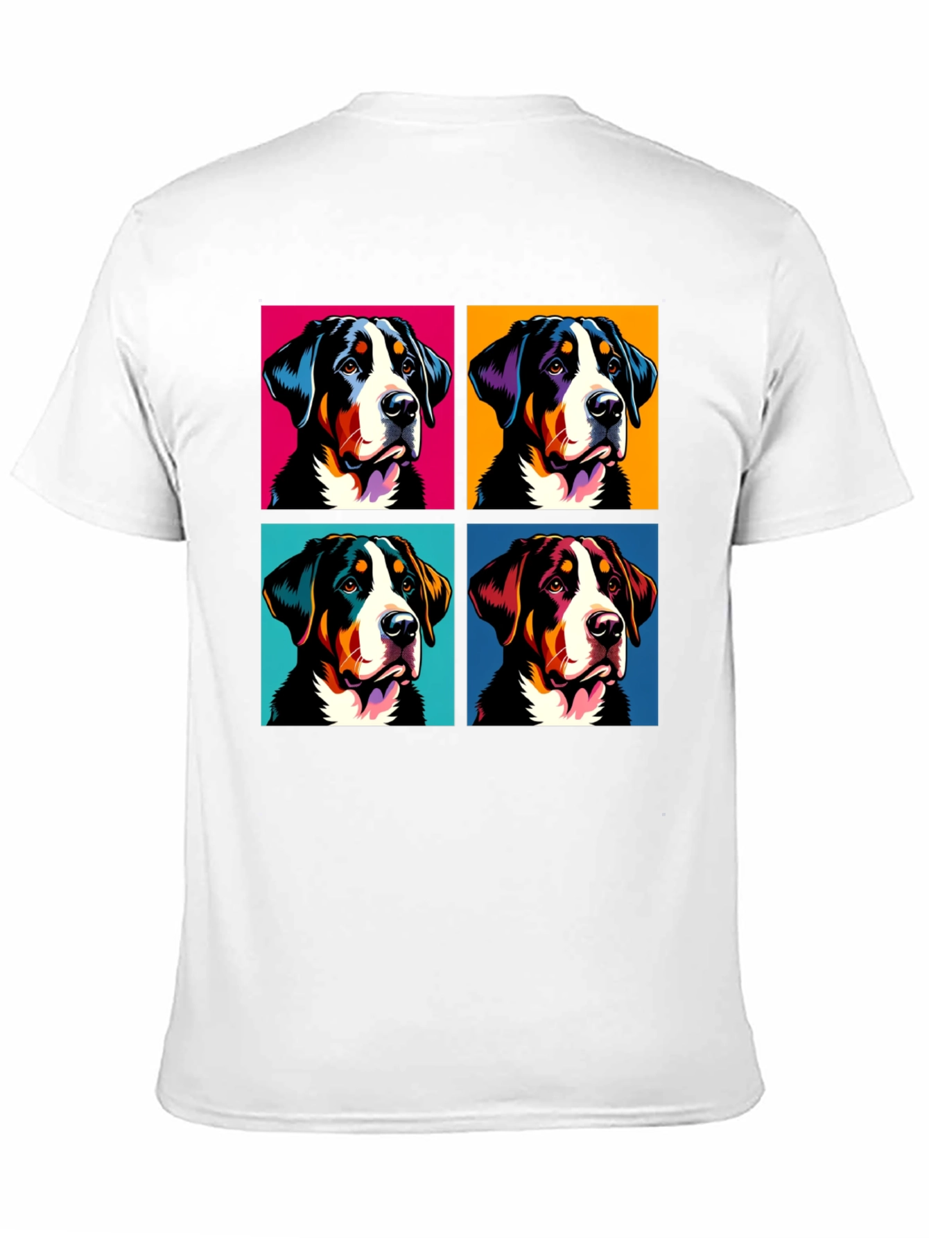 Pop Art Swiss Mountain Dog T-Shirt