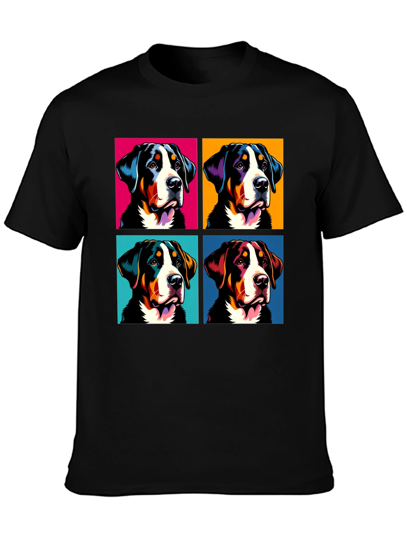 Pop Art Swiss Mountain Dog T-Shirt