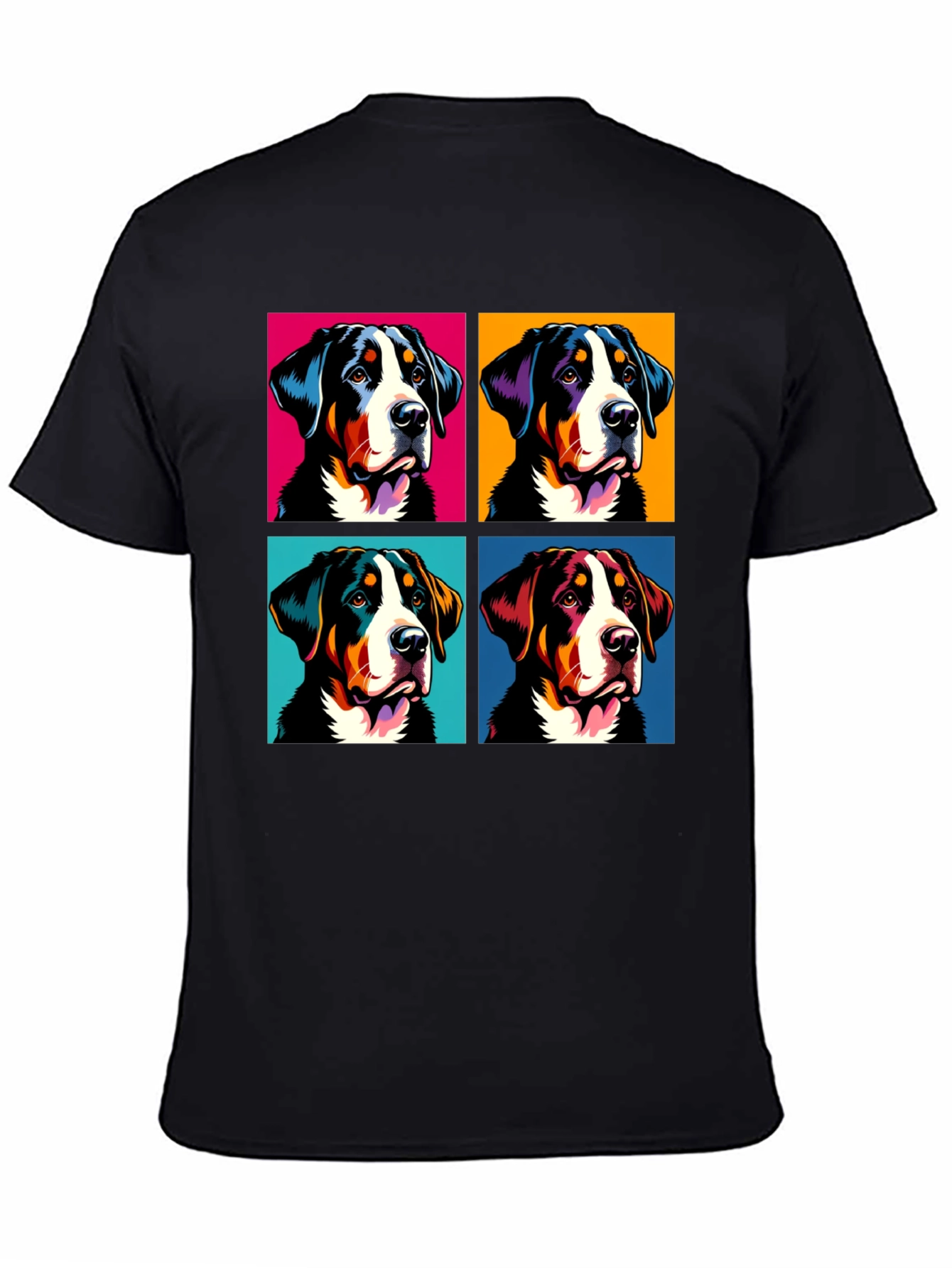 Pop Art Swiss Mountain Dog T-Shirt