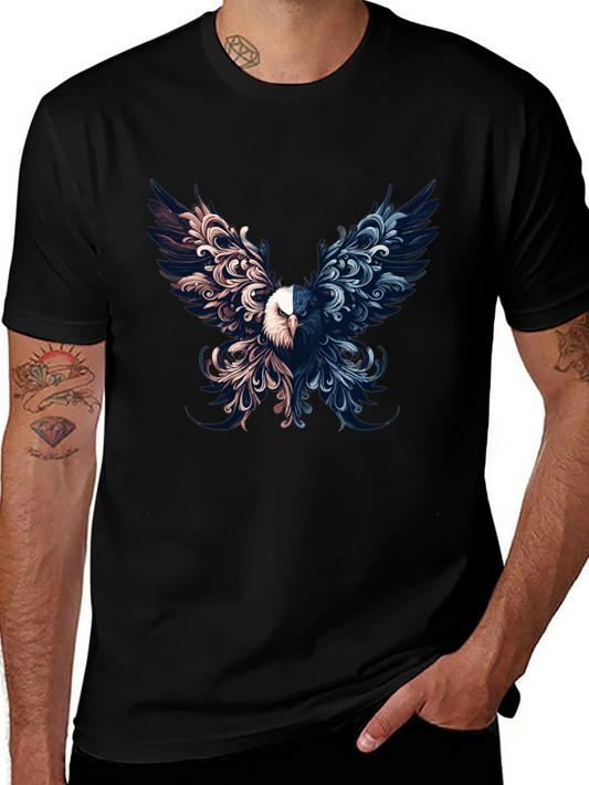 Artistic Eagle Graphic Print Tee