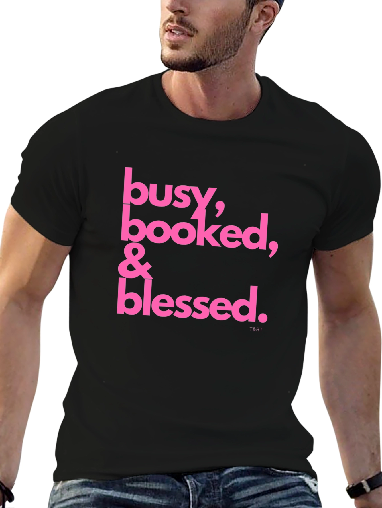 Busy Booked & Blessed Black T-Shirt