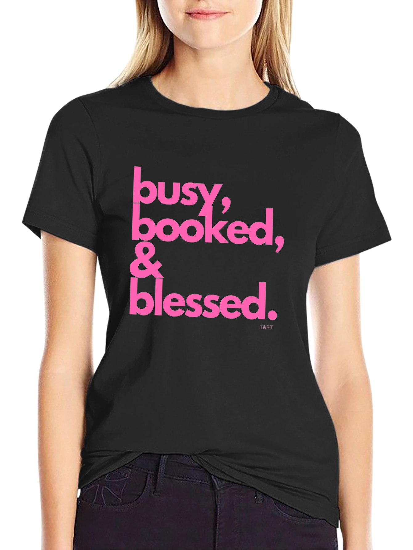 Busy Booked & Blessed Black T-Shirt