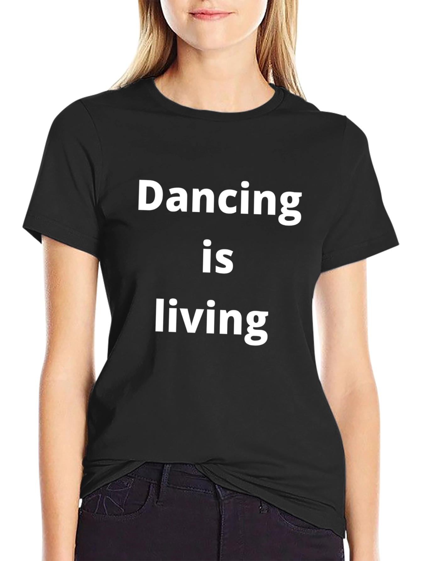 Dancing Is Living Crewneck T-Shirt