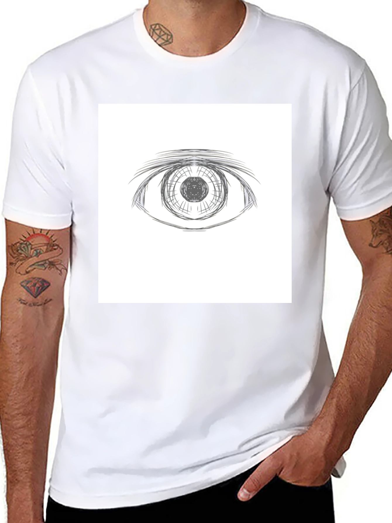Eye Graphic Black T-Shirt