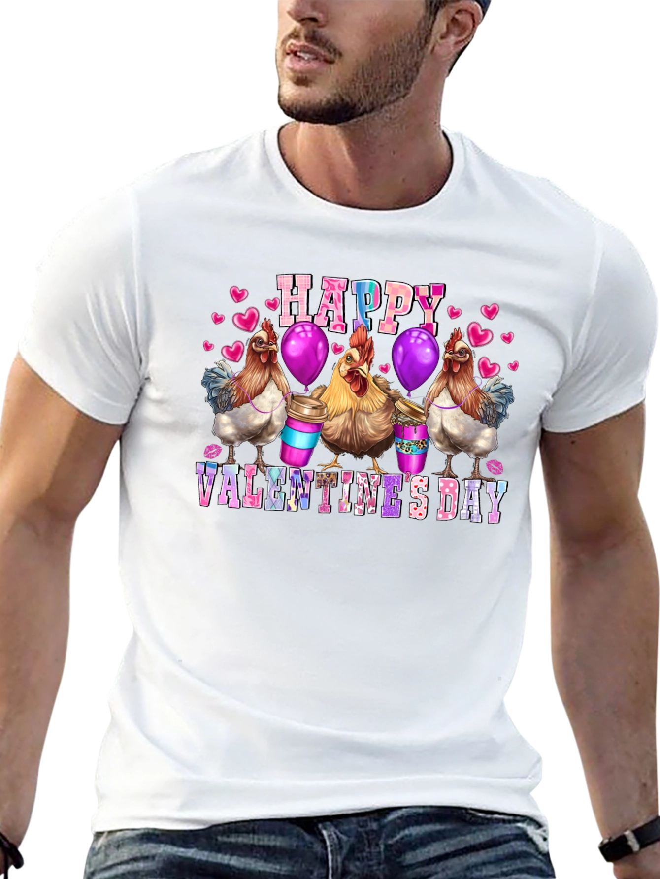 Happy Valentines Day Chickens T-Shirt