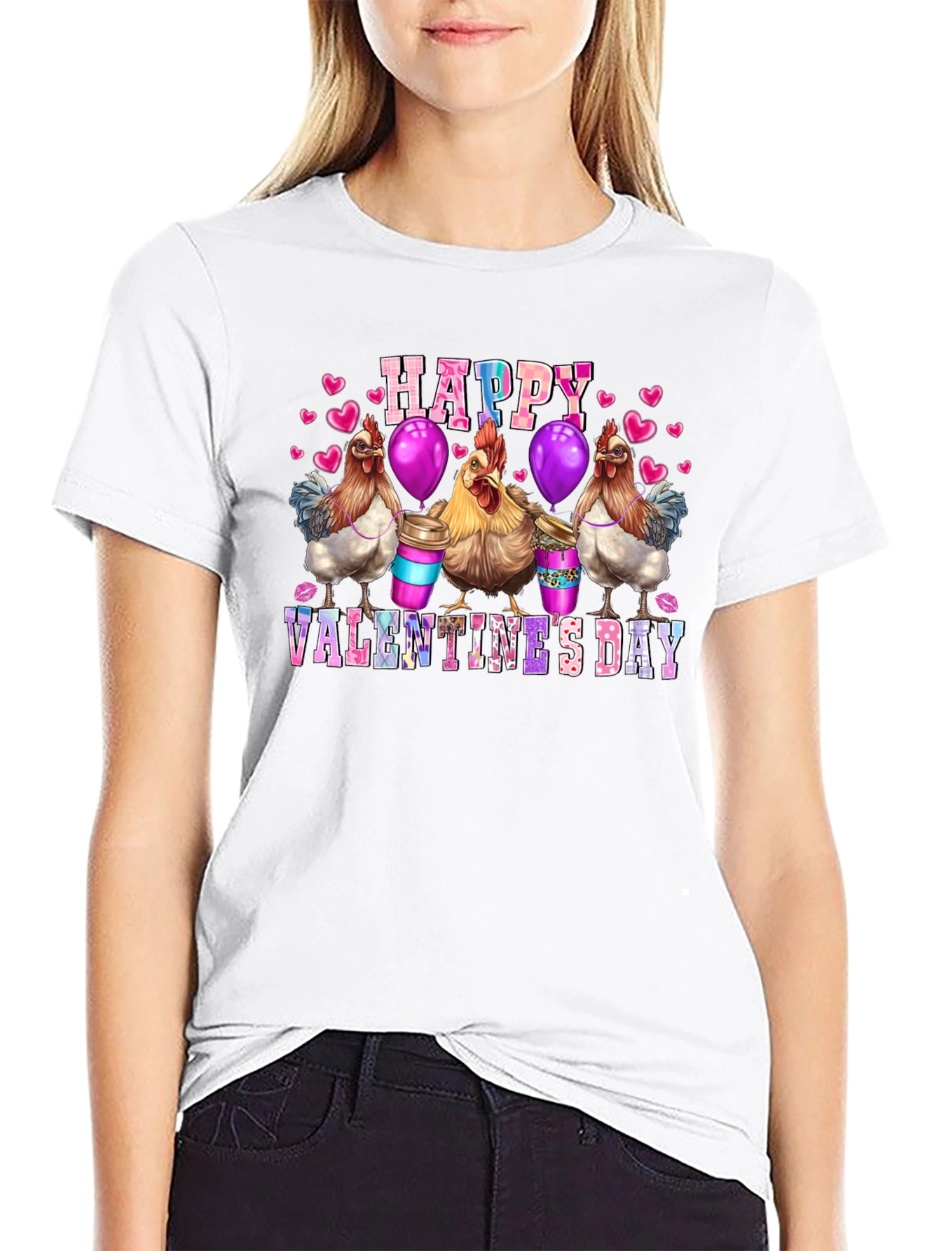 Happy Valentines Day Chickens T-Shirt