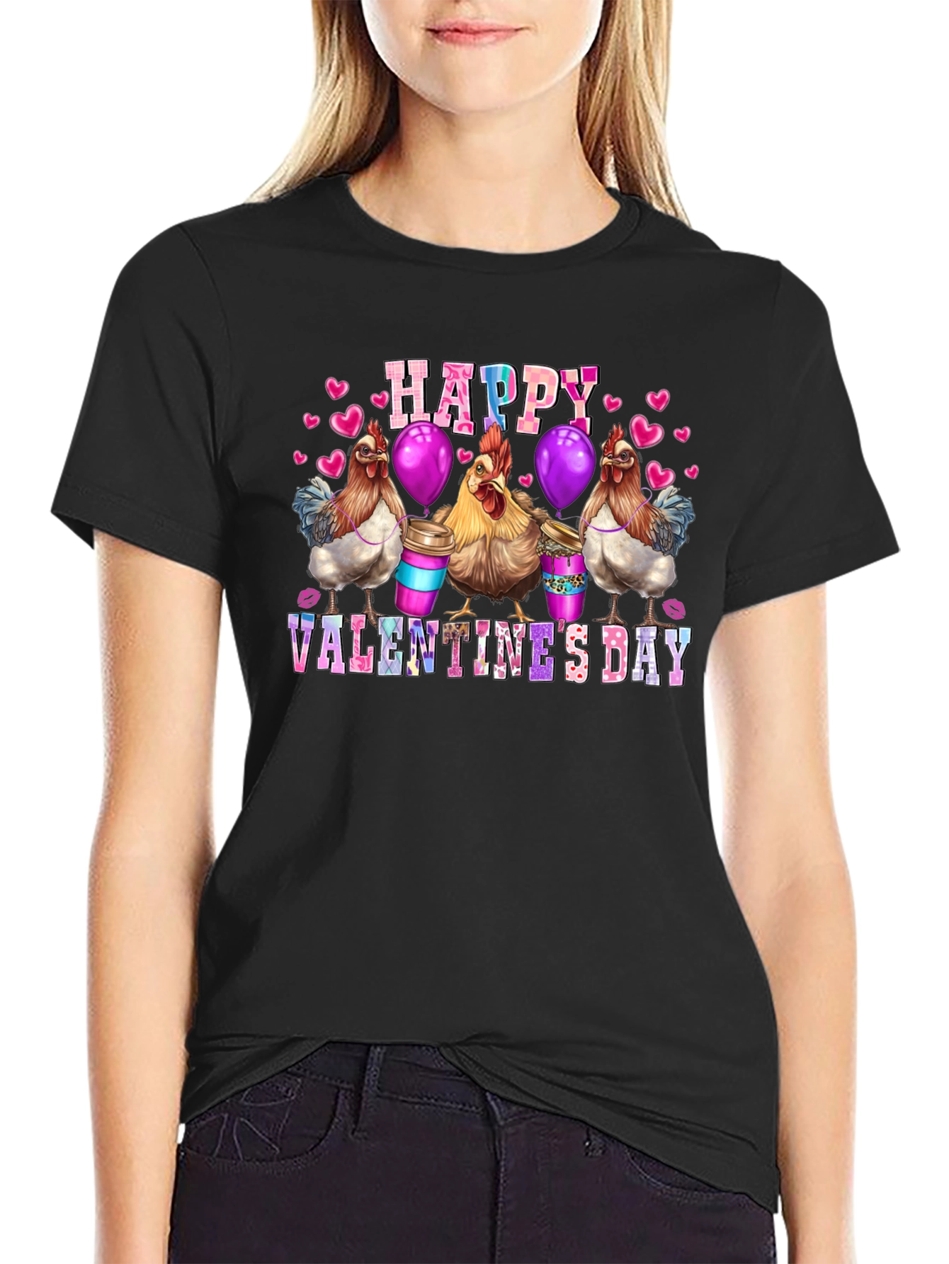Happy Valentines Day Chickens T-Shirt