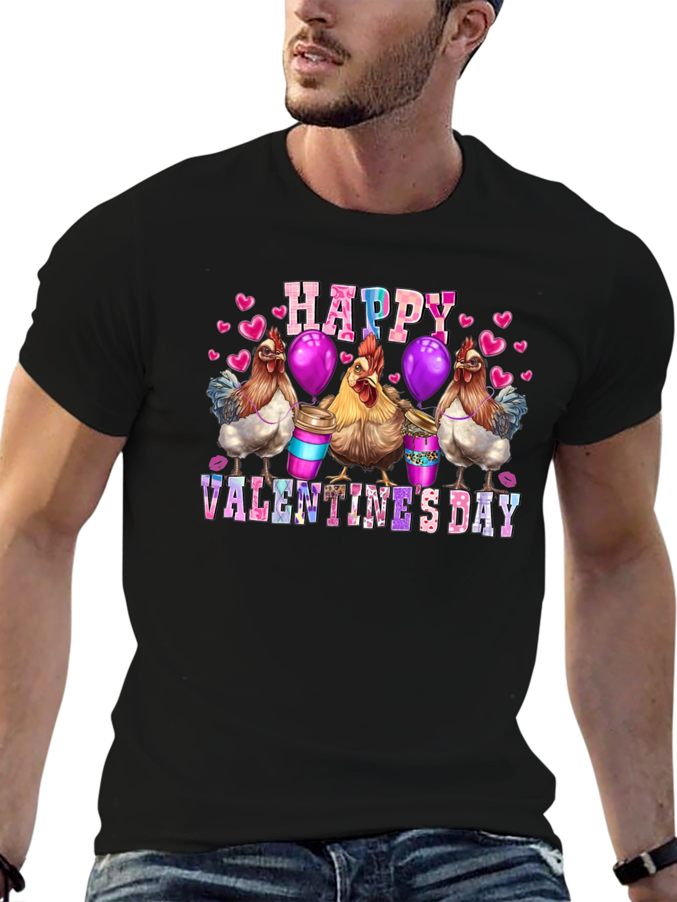 Happy Valentines Day Chickens T-Shirt