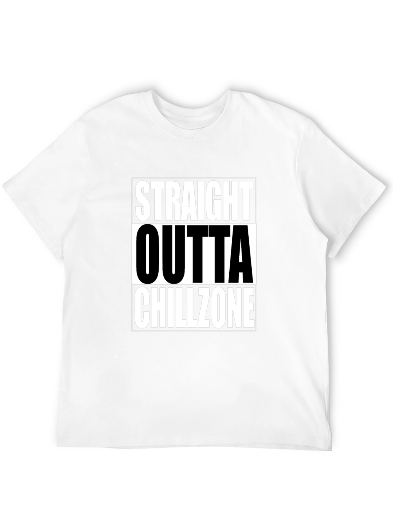 Straight Outta Chillzone Graphic T-Shirt - Black