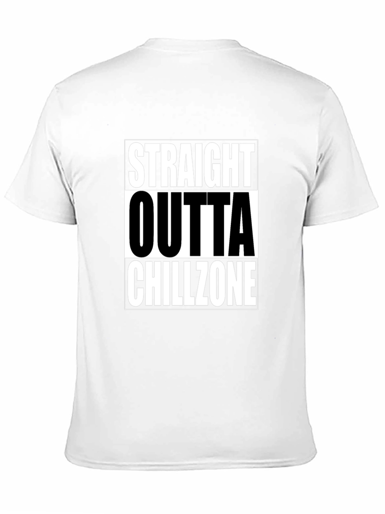Straight Outta Chillzone Graphic T-Shirt - Black