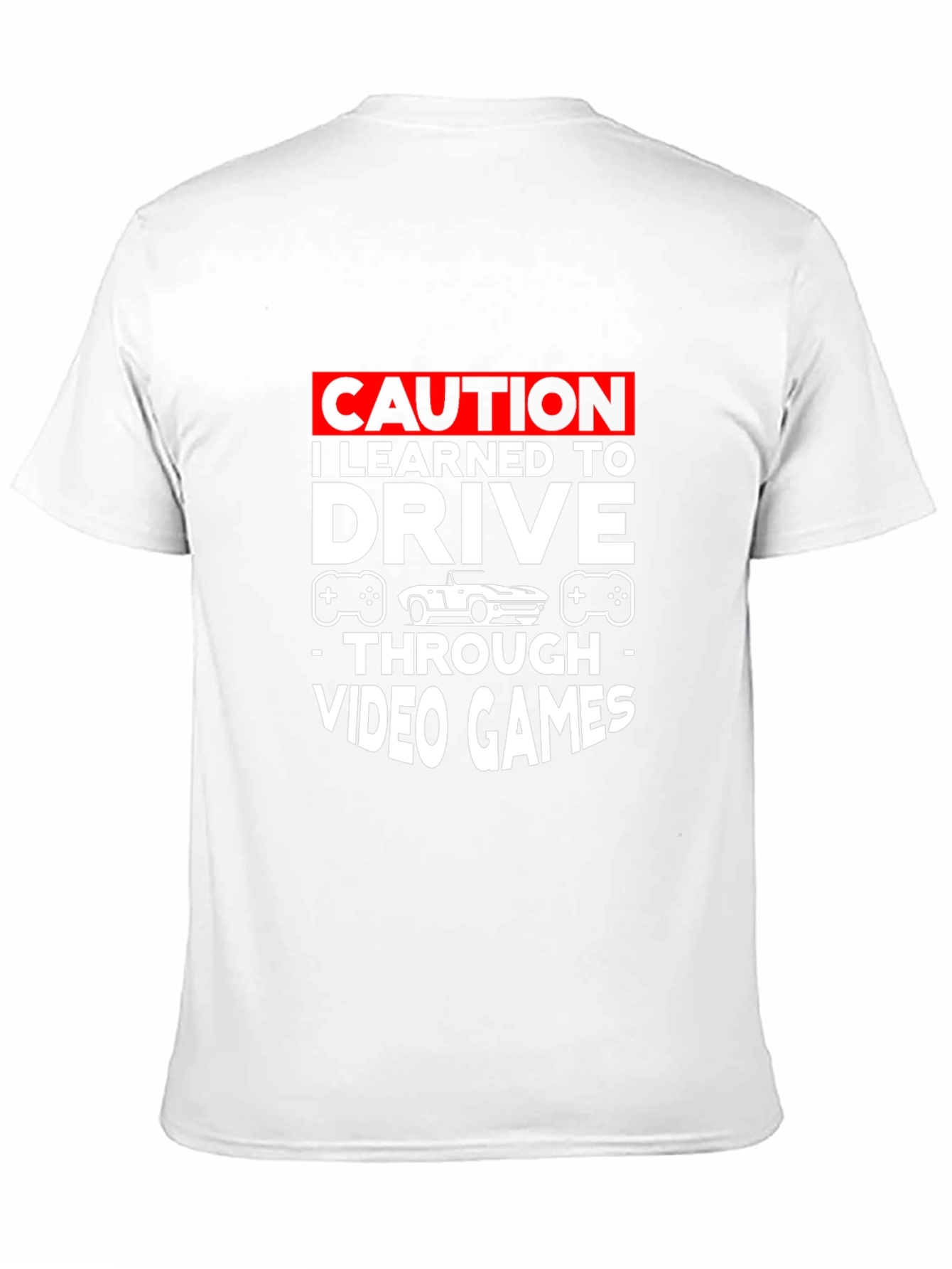 Caution Video Games Driving T-Shirt
