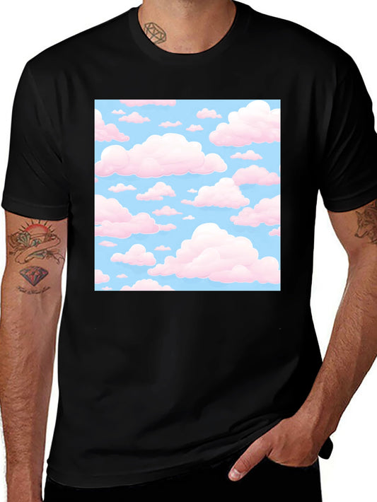 Pastel Clouds Graphic Tee - Dreamy Comfort