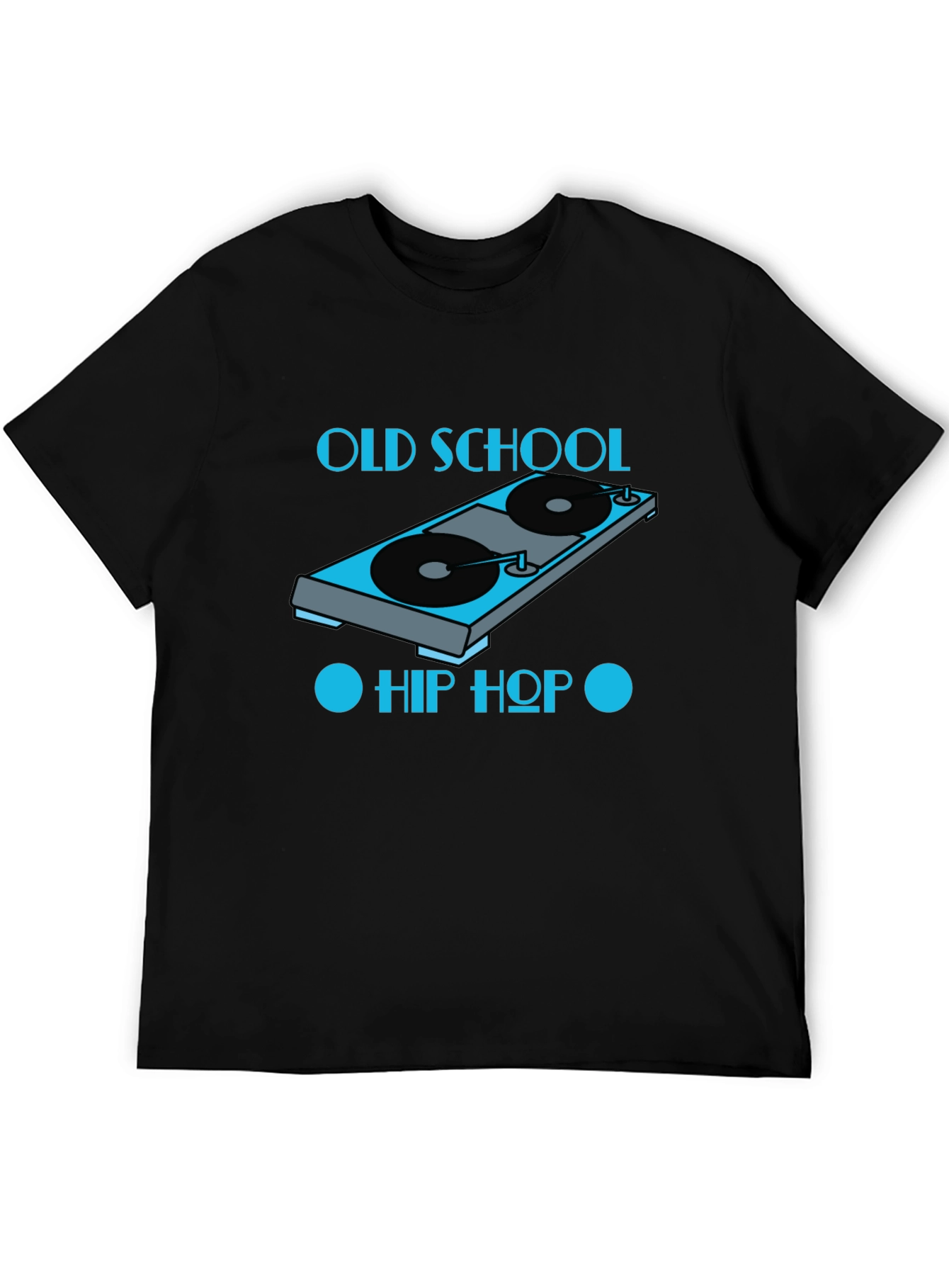 Old School Hip Hop Turntable Graphic T-Shirt