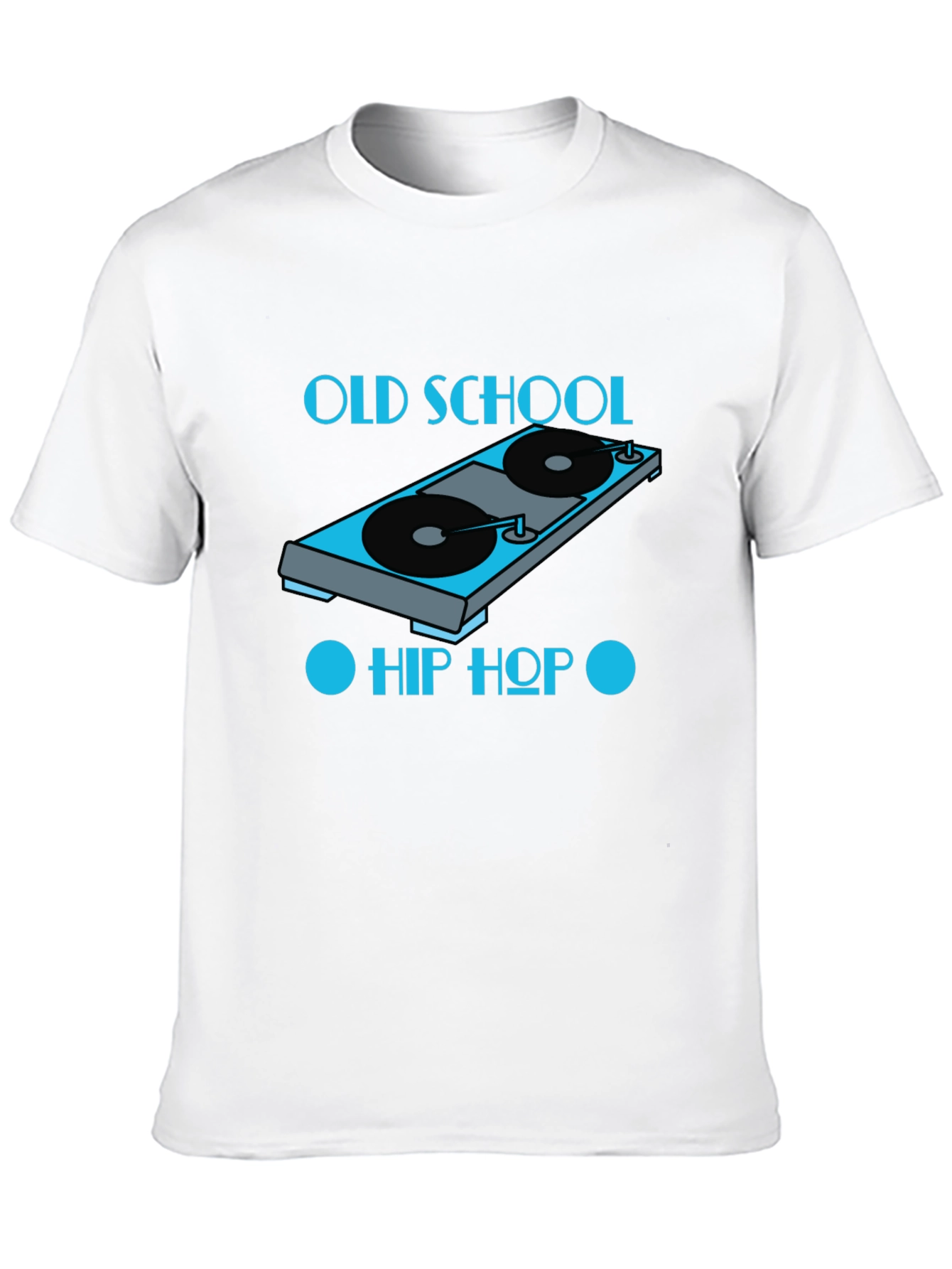 Old School Hip Hop Turntable Graphic T-Shirt