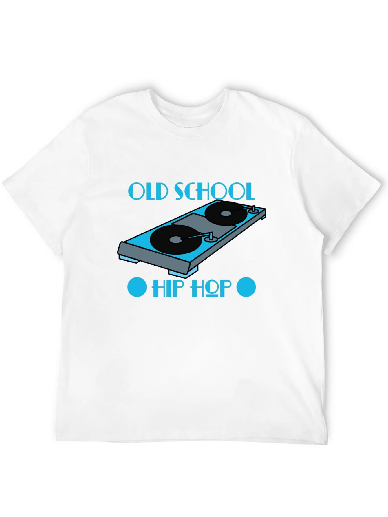 Old School Hip Hop Turntable Graphic T-Shirt