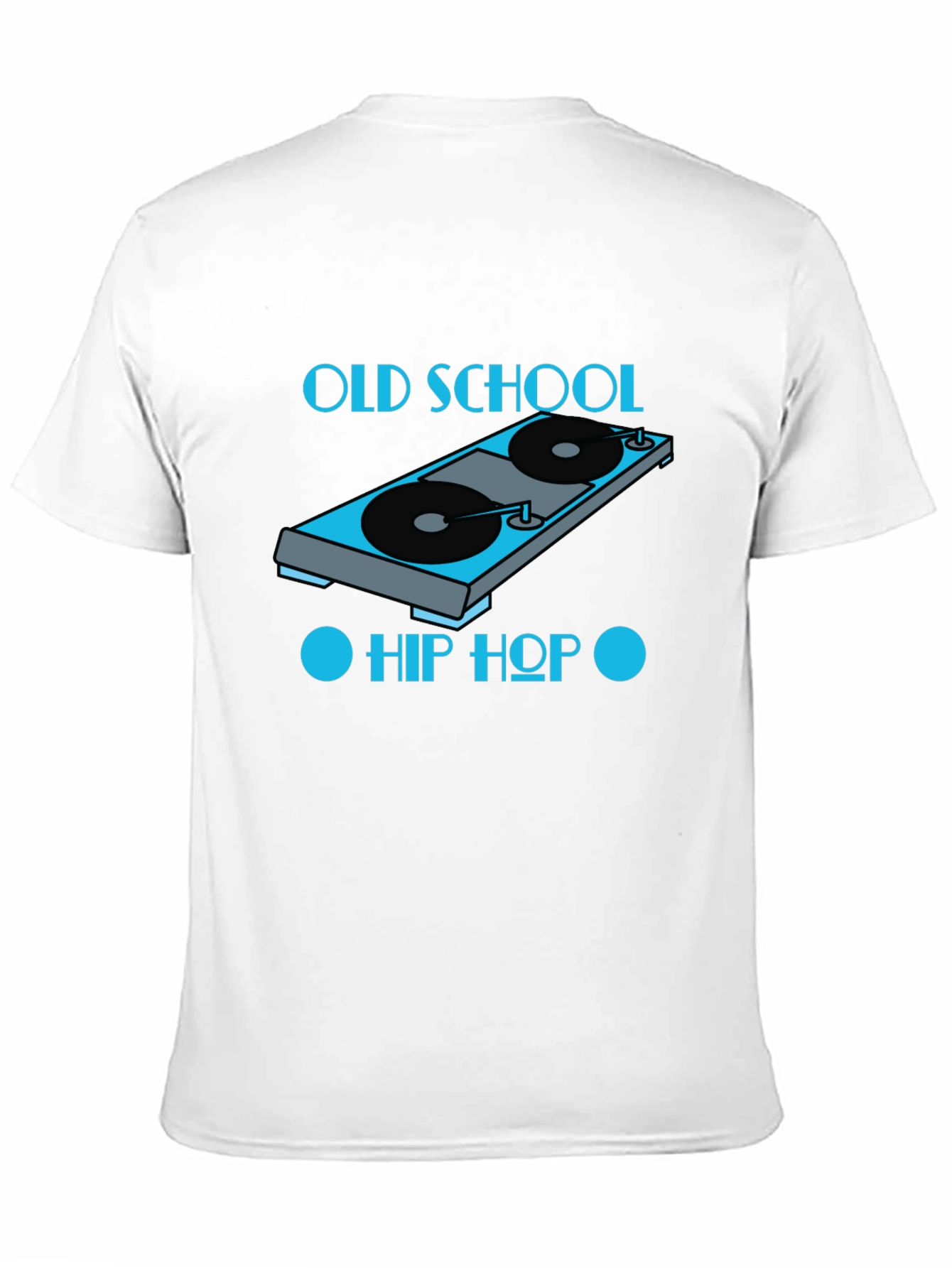 Old School Hip Hop Turntable Graphic T-Shirt