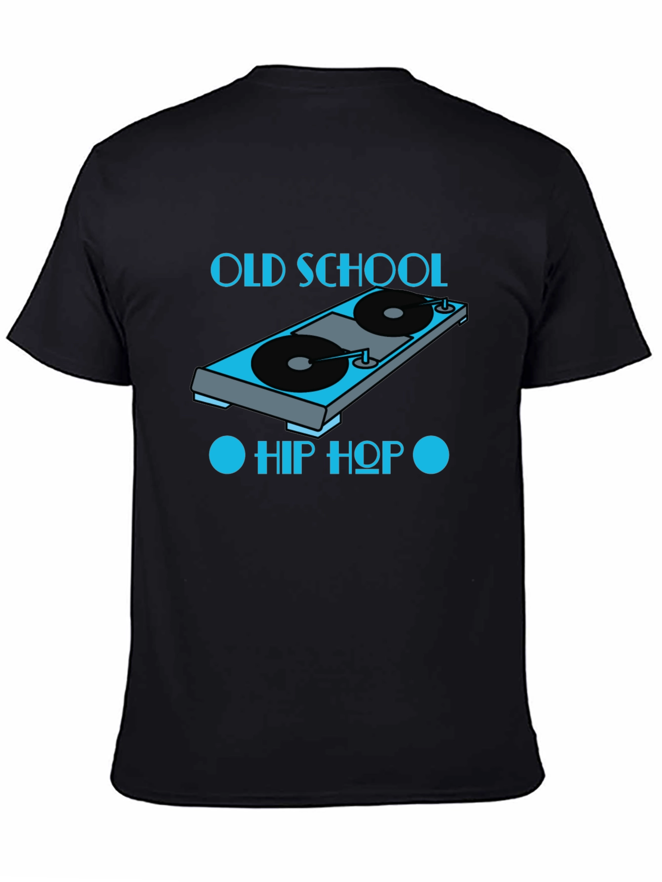 Old School Hip Hop Turntable Graphic T-Shirt
