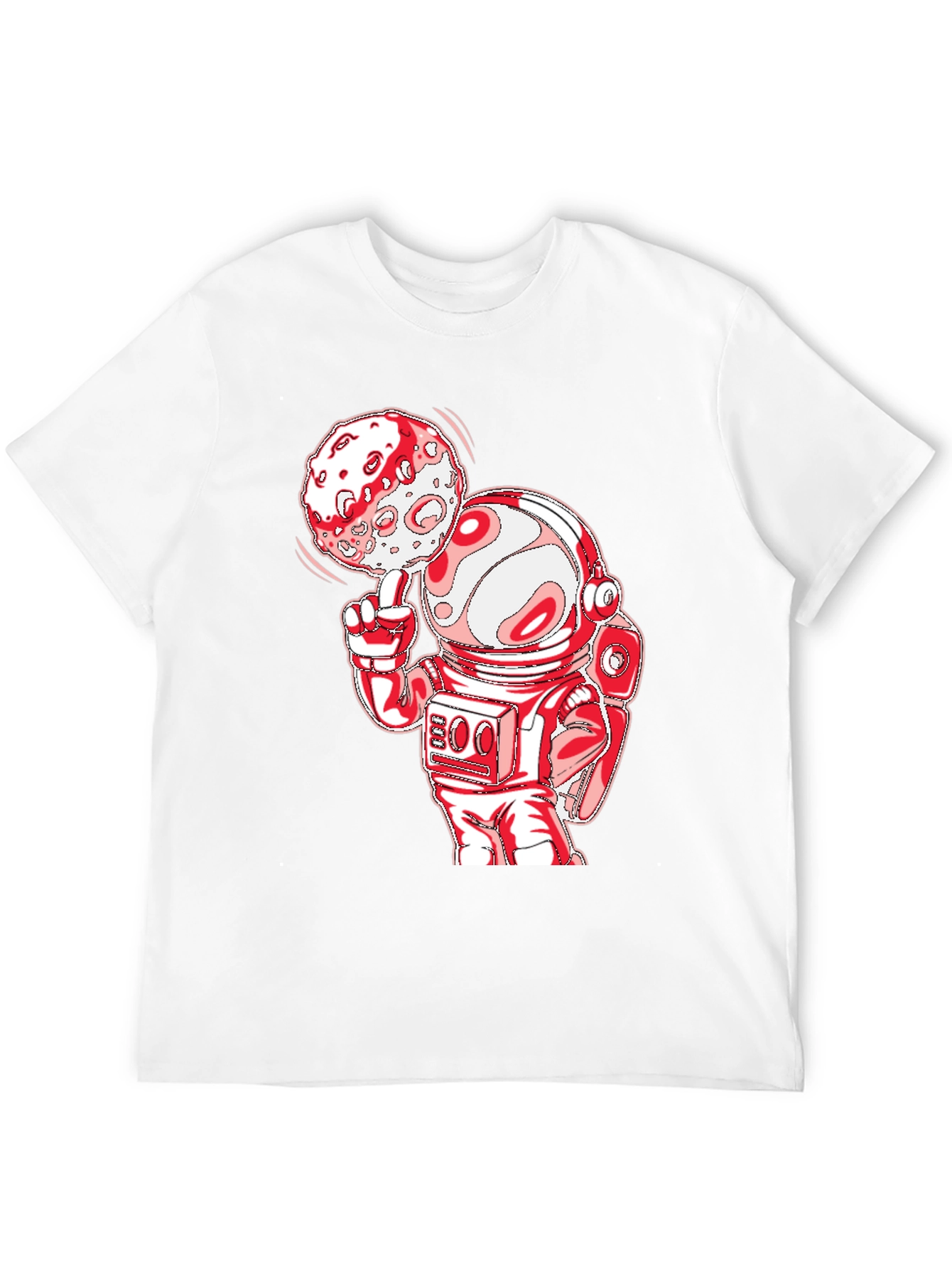 Astronaut Moon Spin T-Shirt - Black