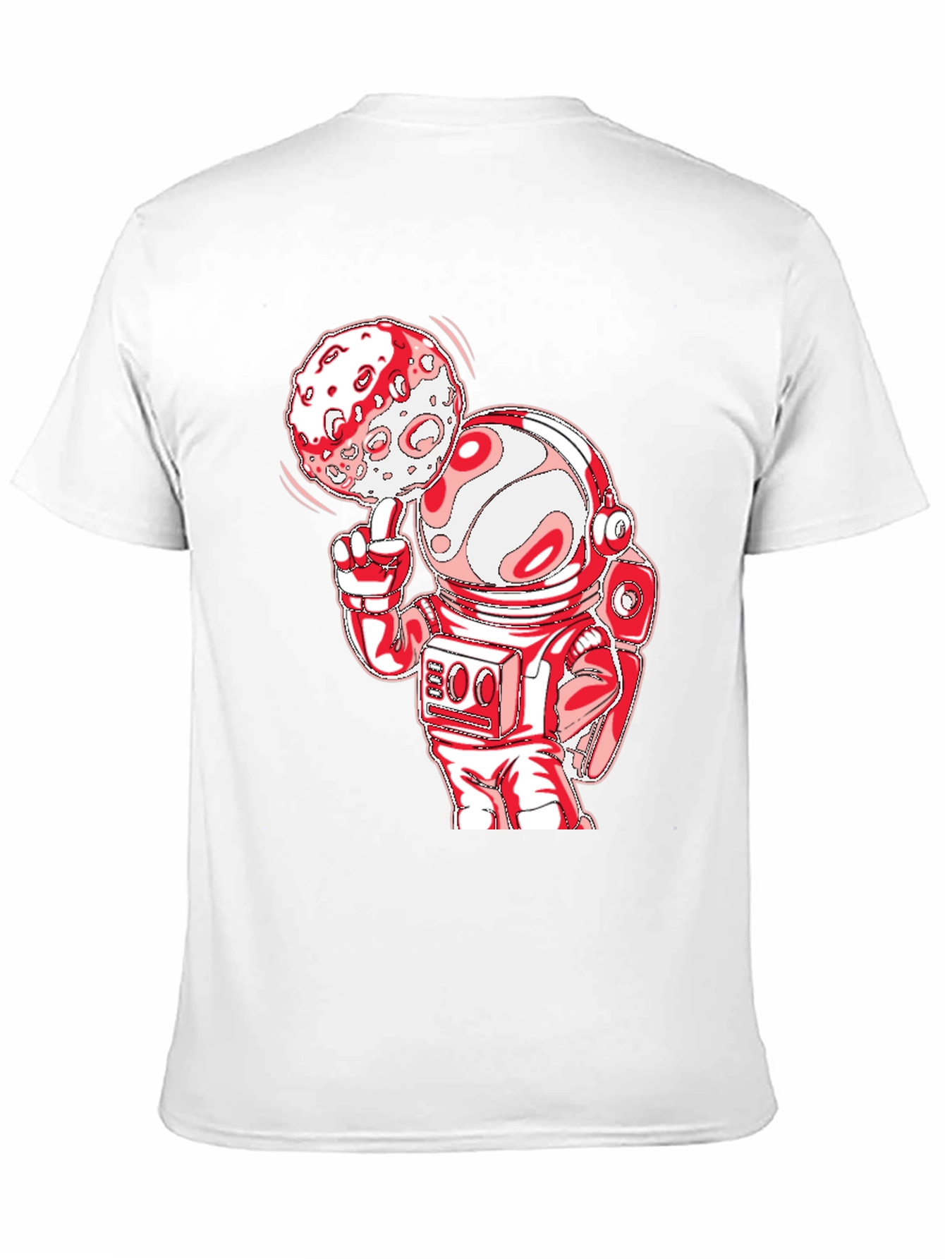 Astronaut Moon Spin T-Shirt - Black