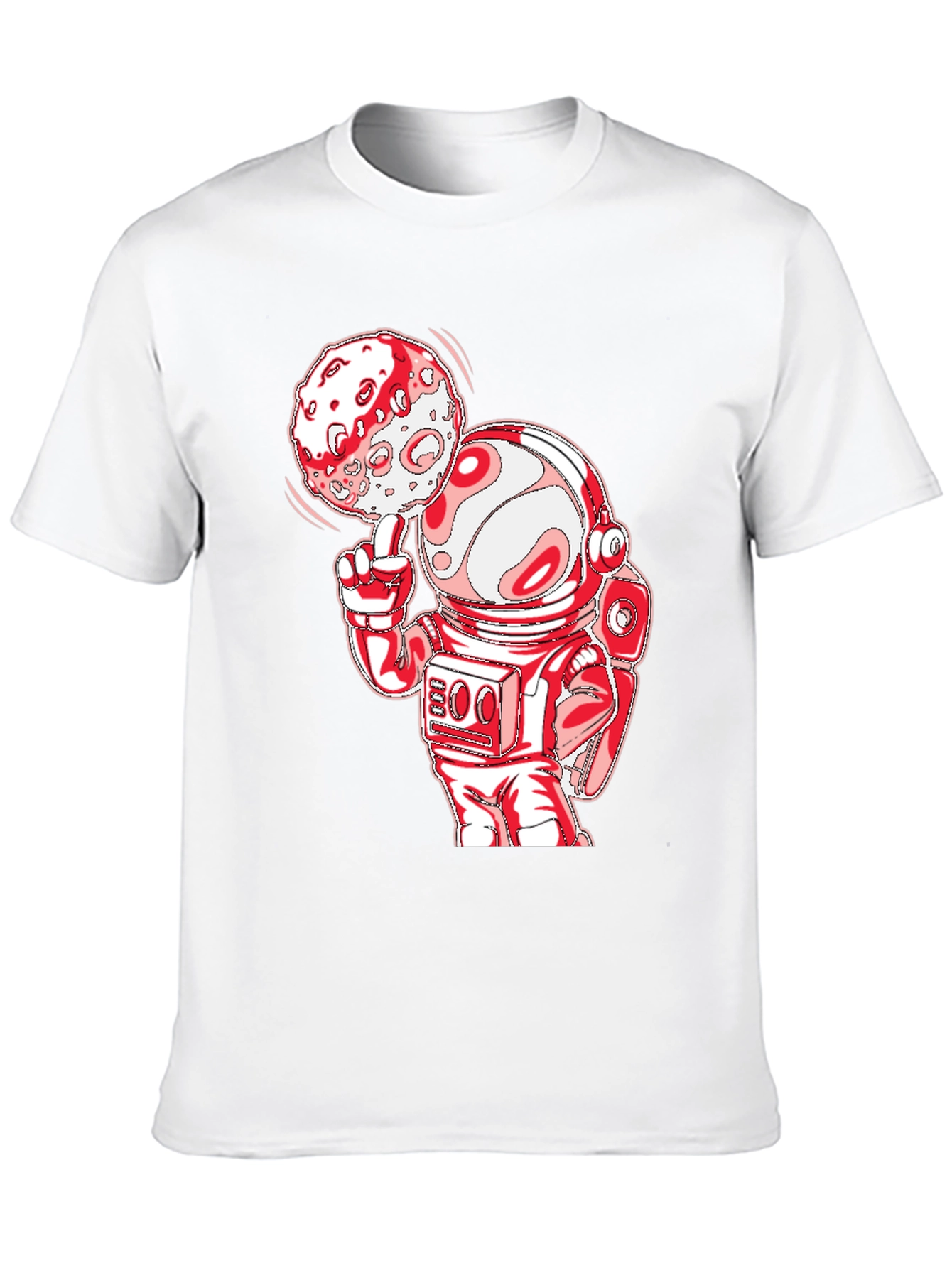 Astronaut Moon Spin T-Shirt - Black