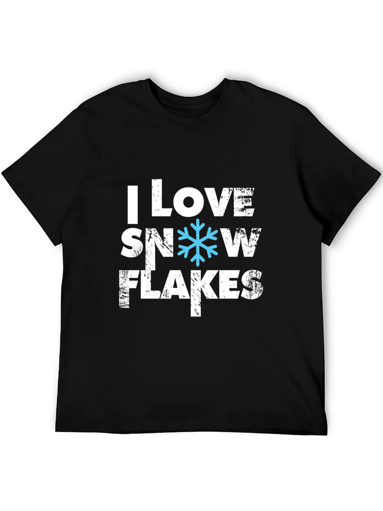 I Love Snowflakes T-Shirt - Holiday Apparel