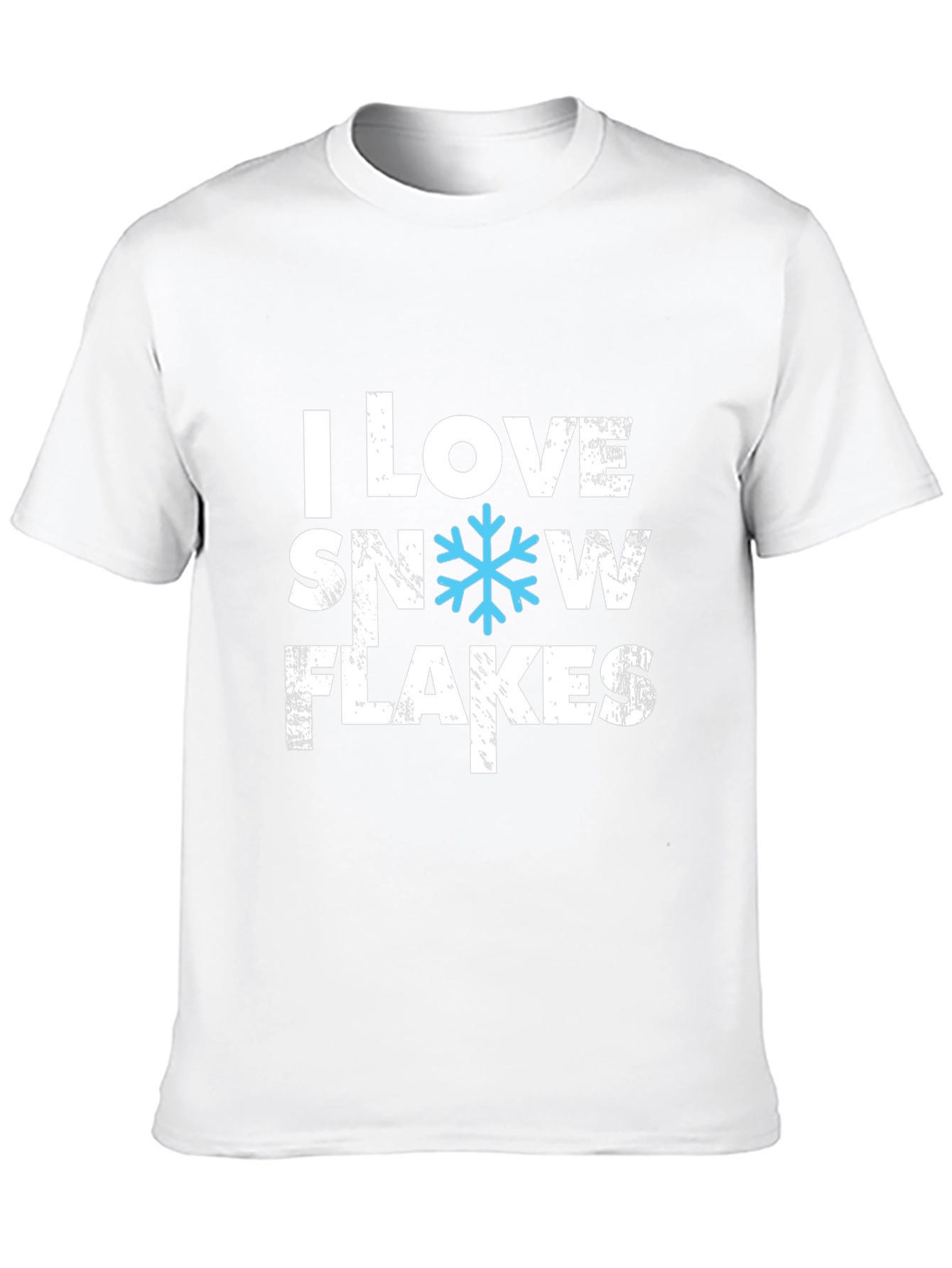 I Love Snowflakes T-Shirt - Holiday Apparel