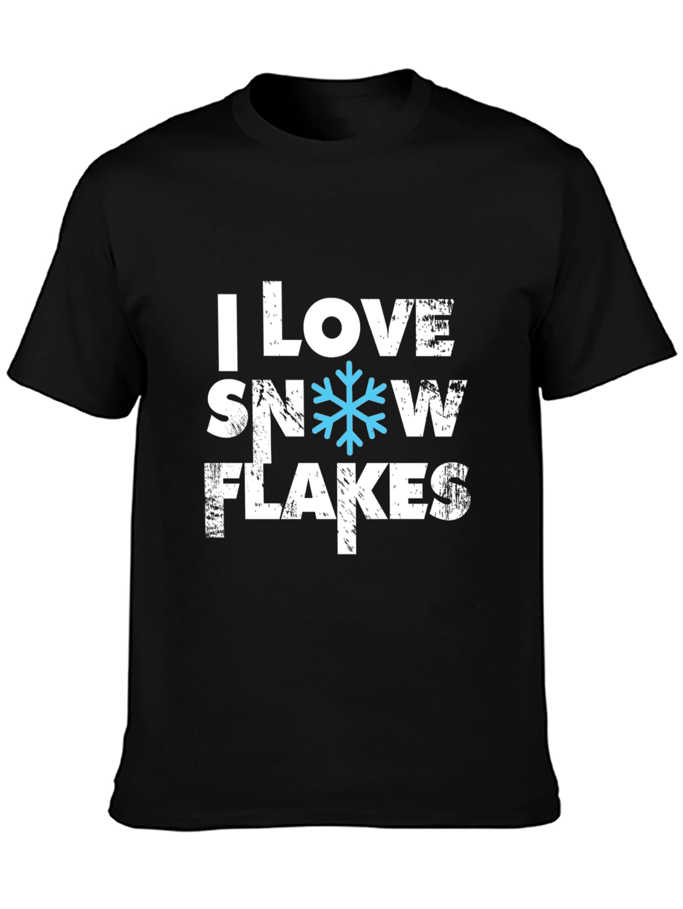 I Love Snowflakes T-Shirt - Holiday Apparel