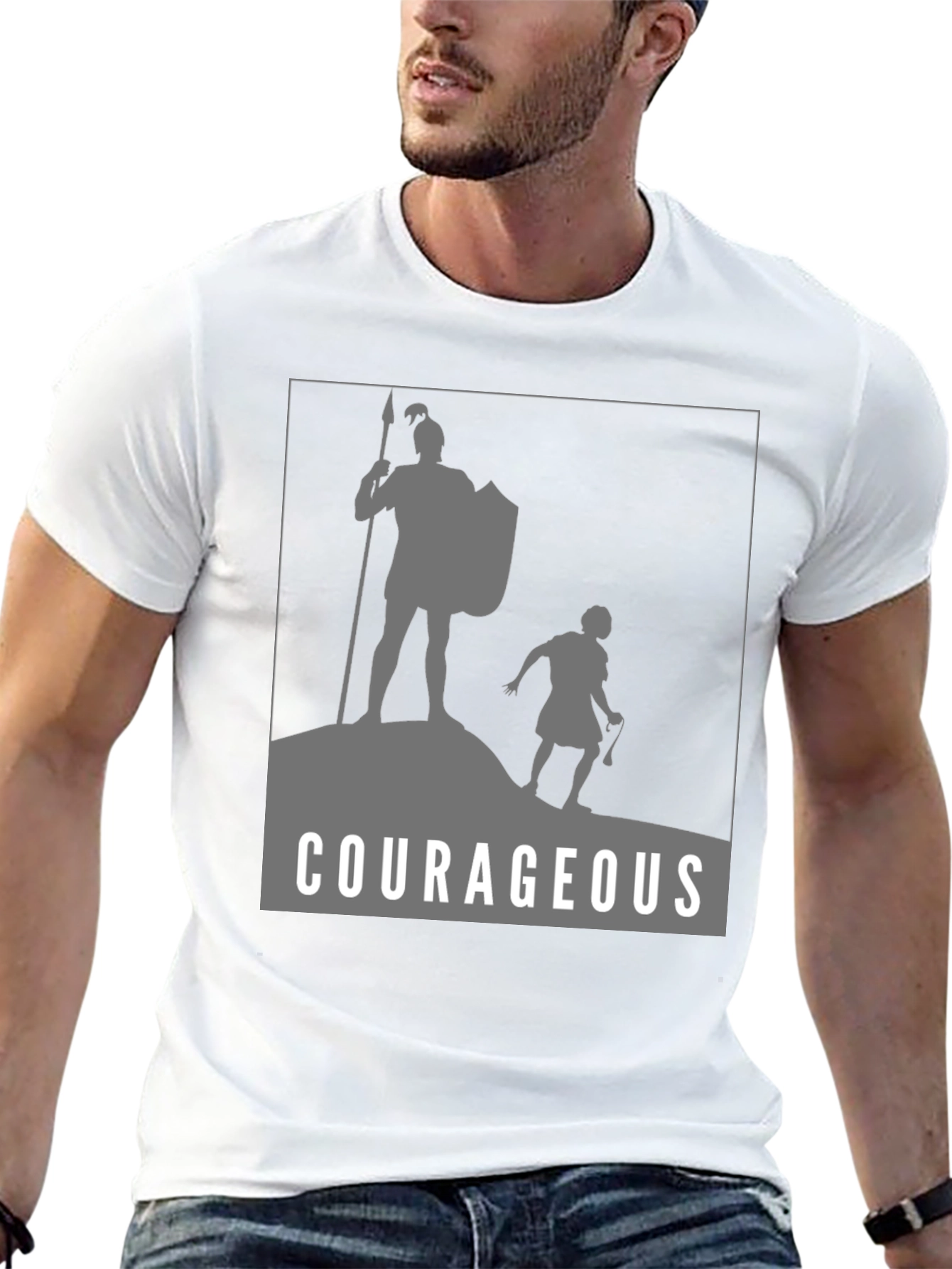 Courageous David & Goliath Graphic T-Shirt