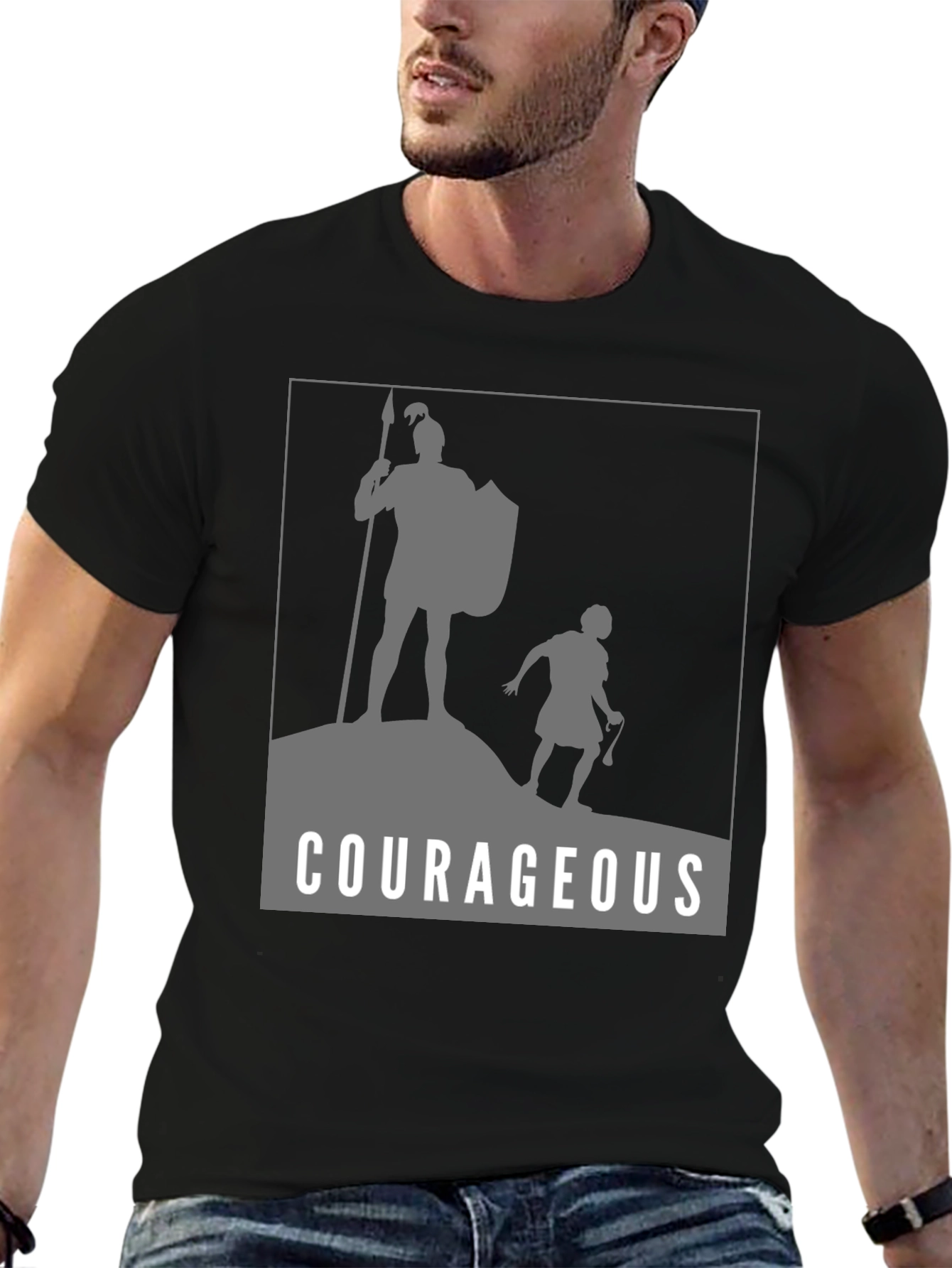 Courageous David & Goliath Graphic T-Shirt