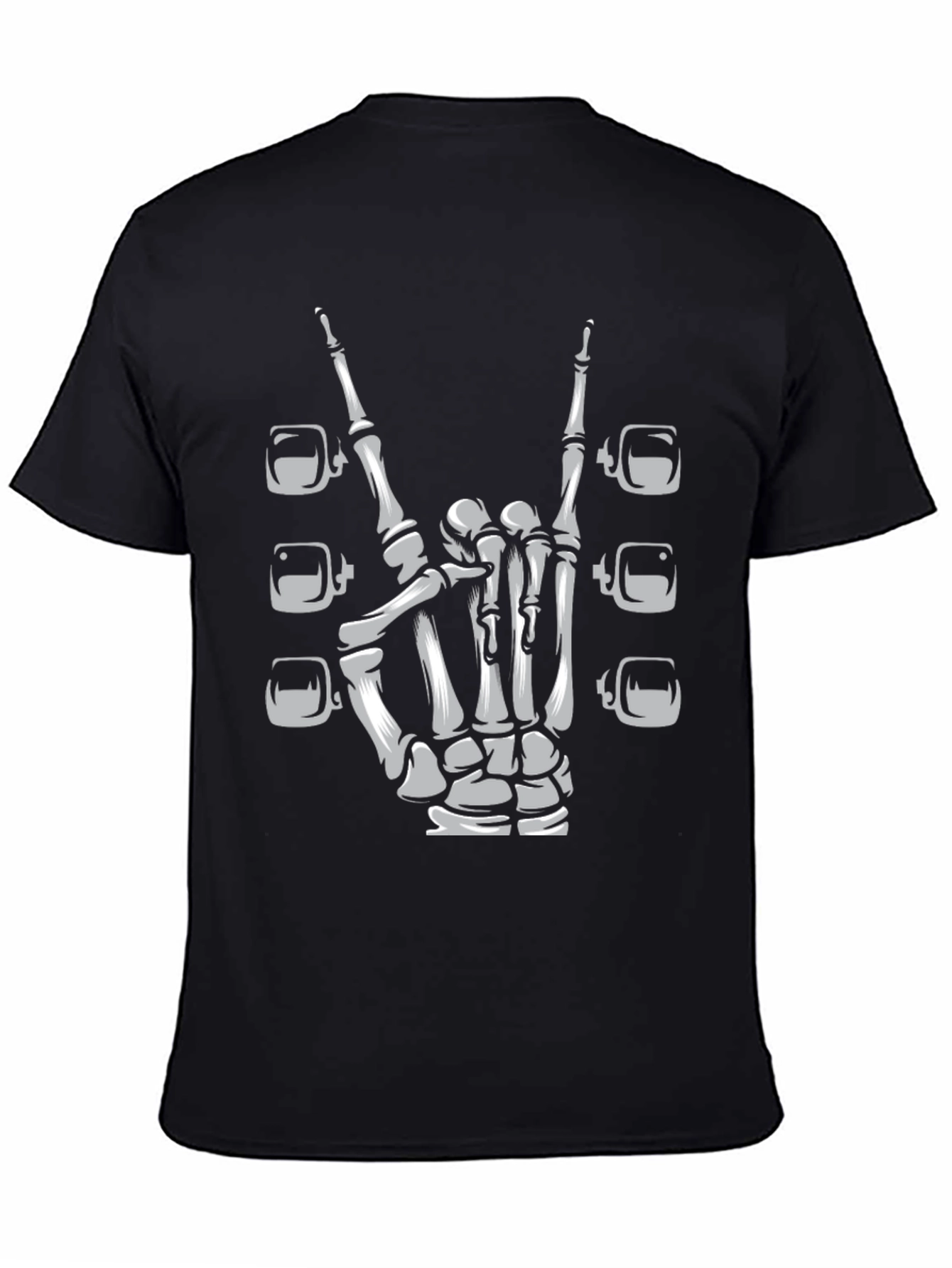 Rock On Skeleton Hand Tee