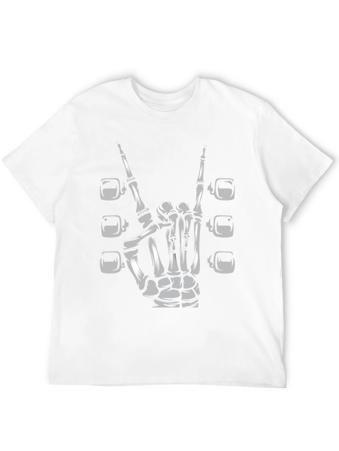 Rock On Skeleton Hand Tee