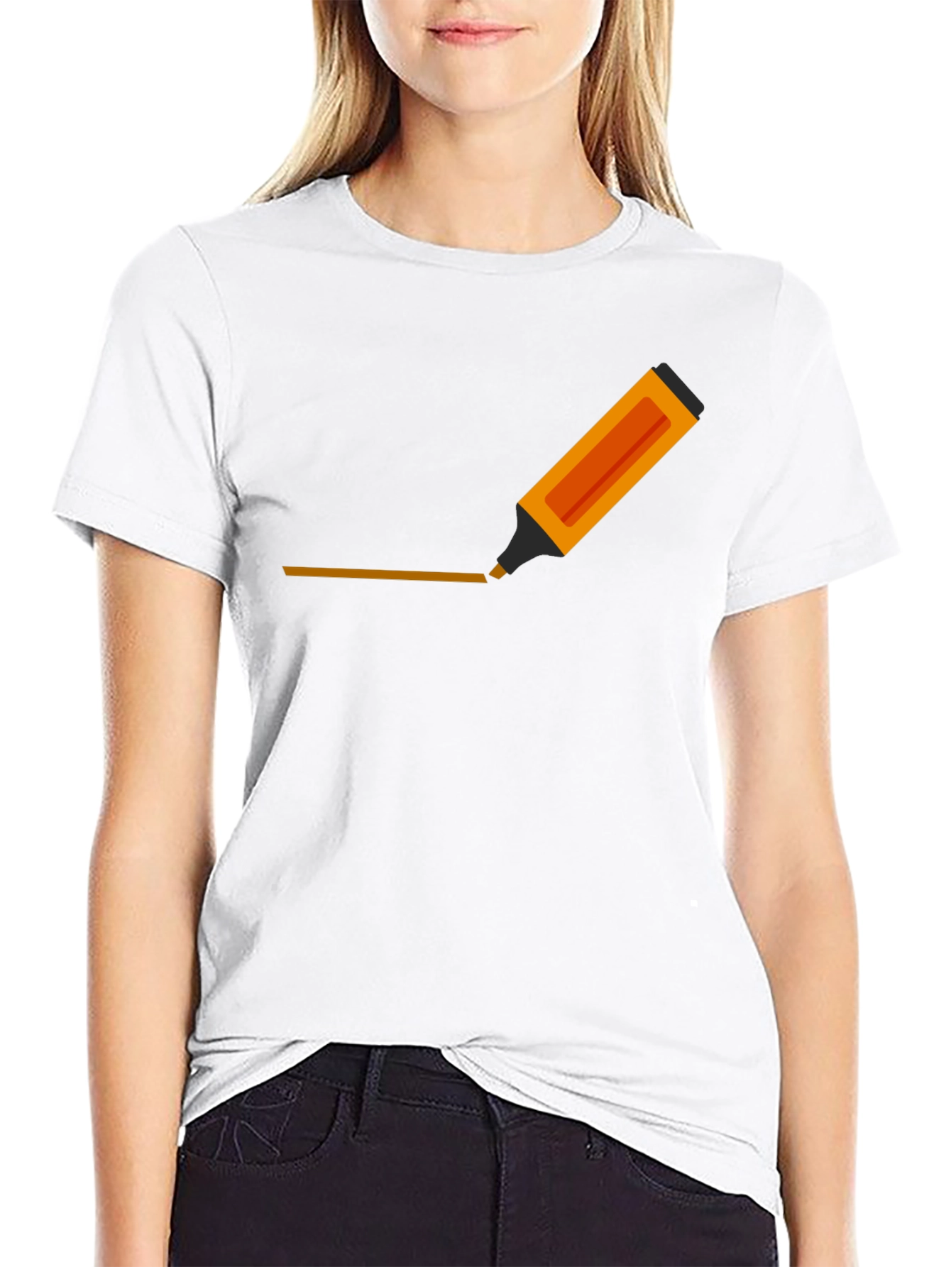 Mens Graphic Tee - Highlighter Design