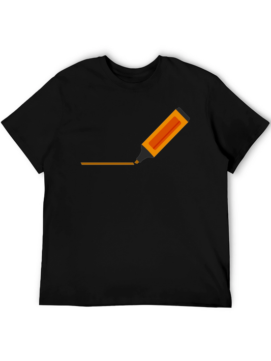 Mens Graphic Tee - Highlighter Design