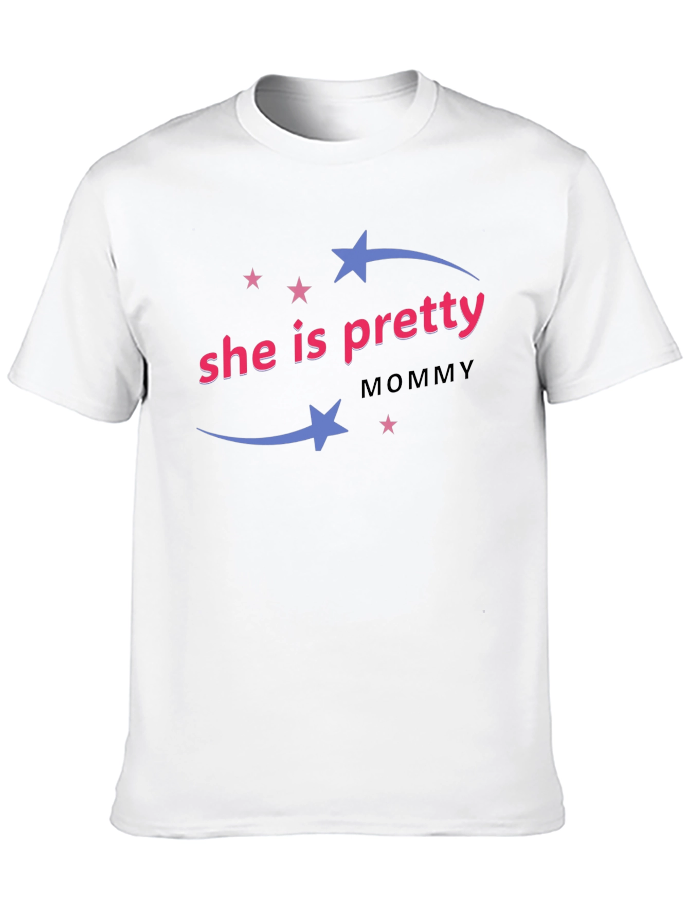She is Pretty Mommy - Black T-Shirt
