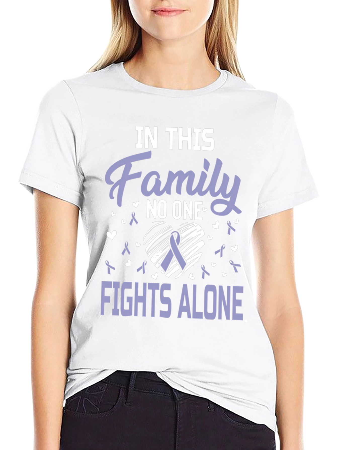 In This Family T-Shirt - Fights Alone Awareness Tee