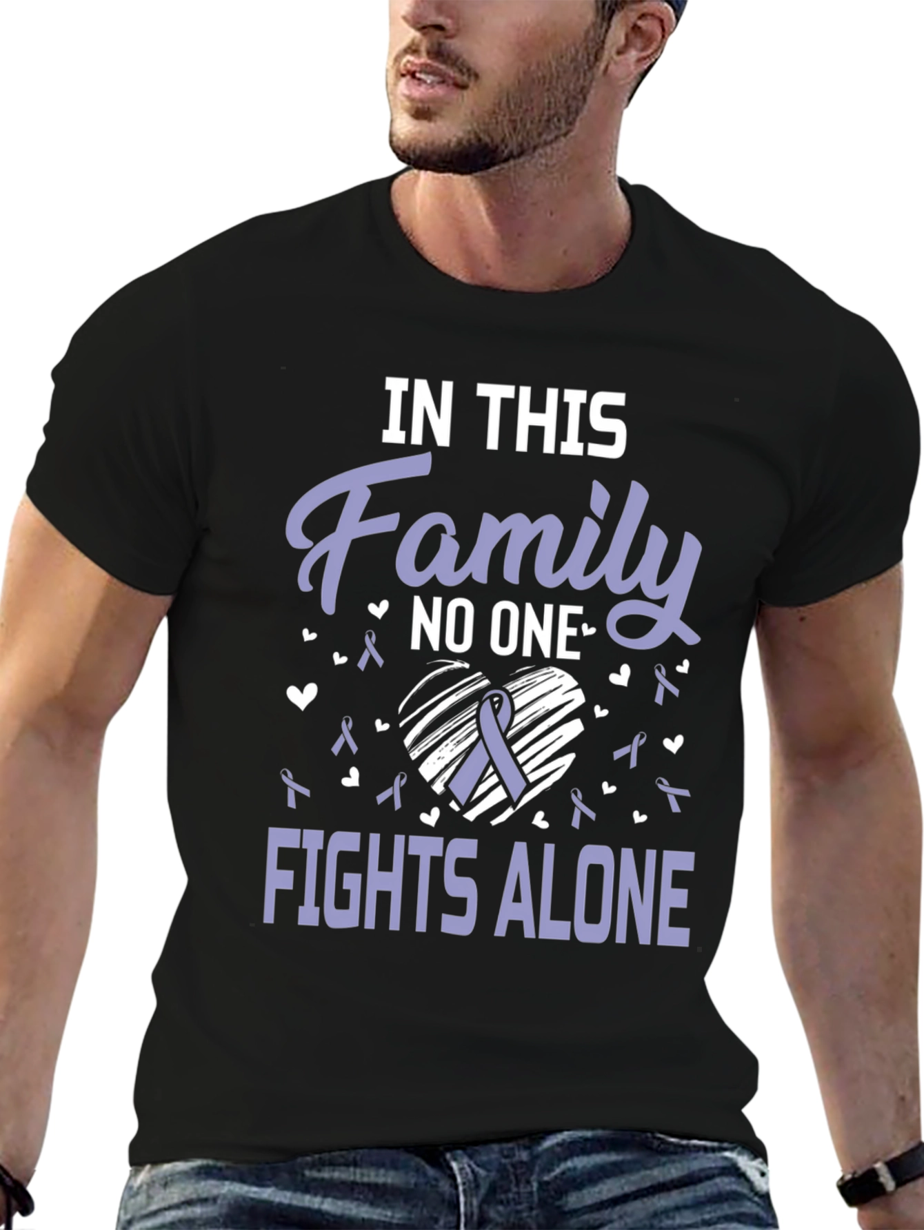 In This Family T-Shirt - Fights Alone Awareness Tee