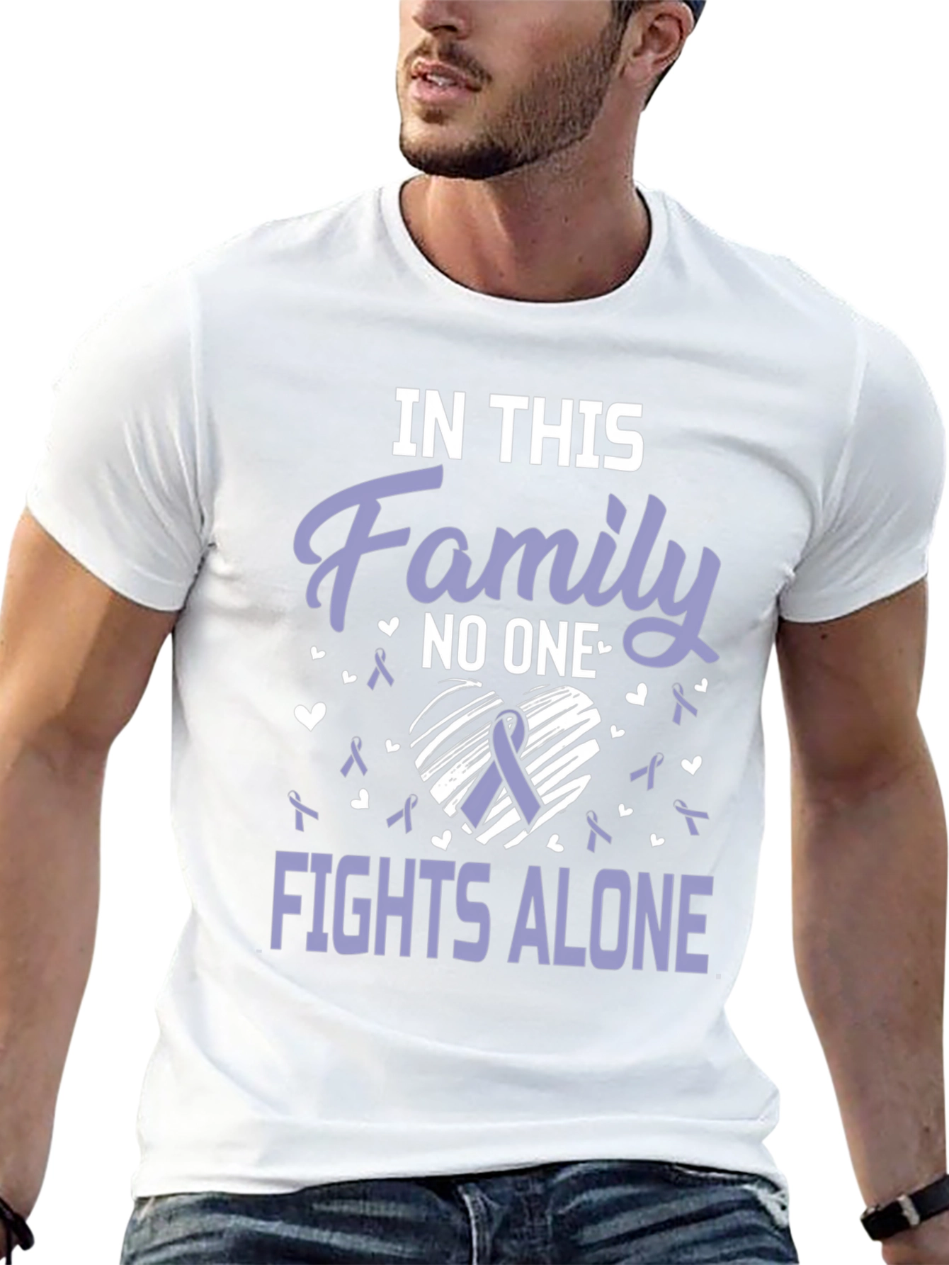 In This Family T-Shirt - Fights Alone Awareness Tee
