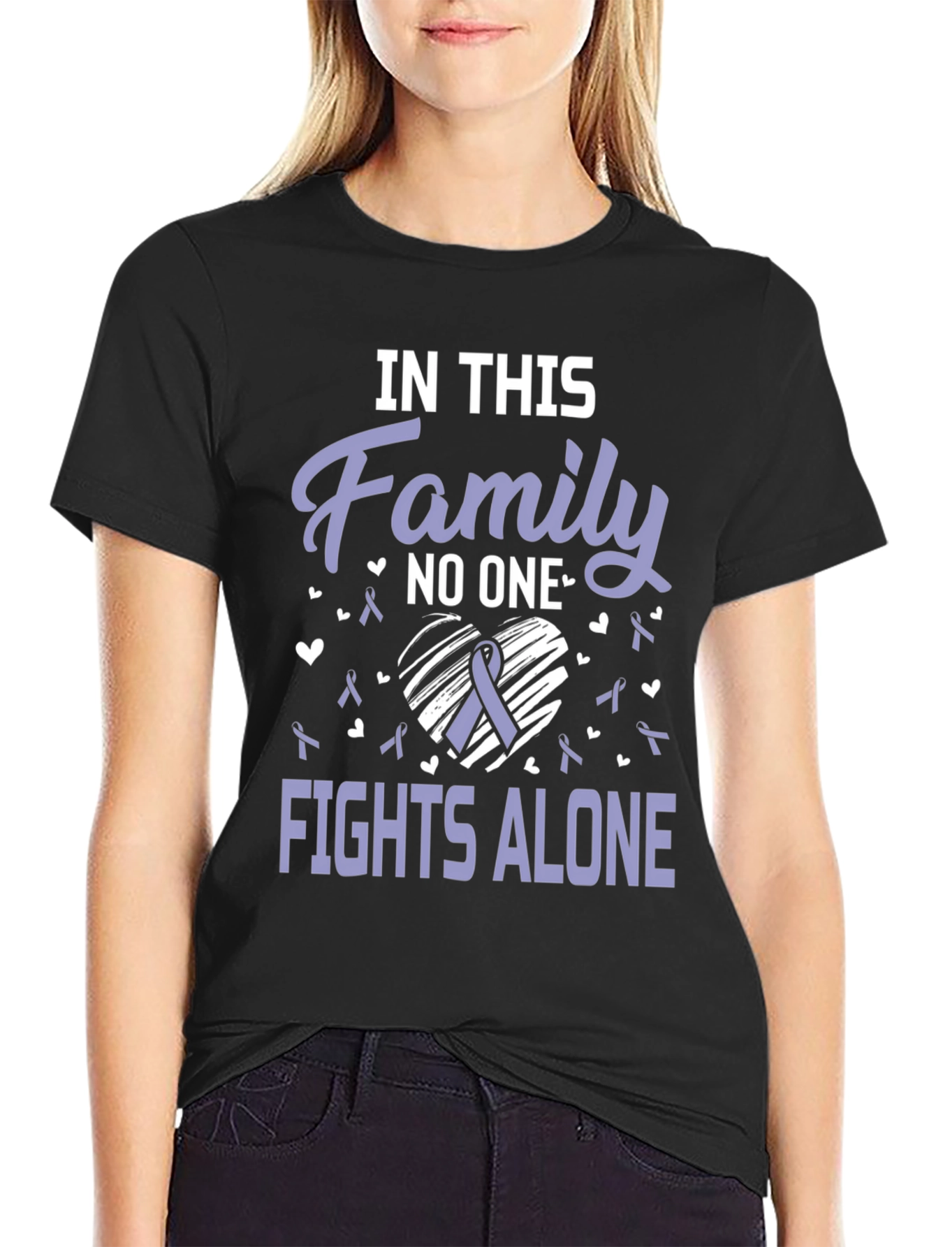 In This Family T-Shirt - Fights Alone Awareness Tee