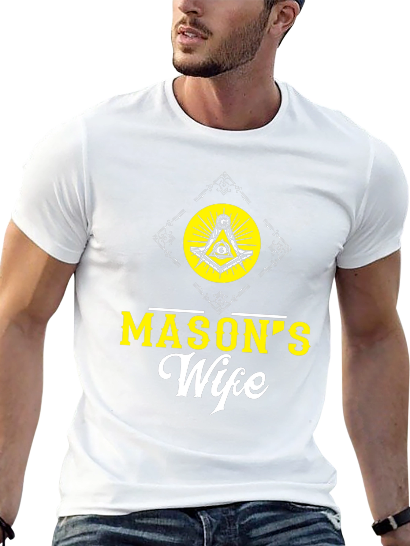 Masons Wife Graphic Tee - Black Cotton T-Shirt
