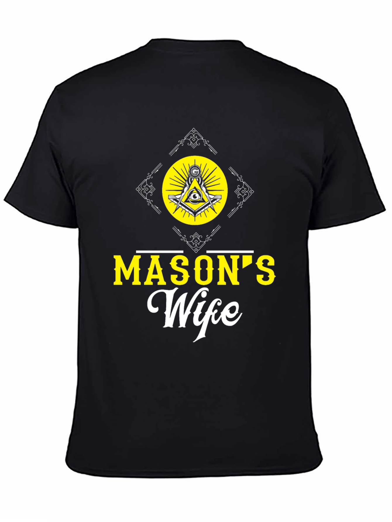 Masons Wife Graphic Tee - Black Cotton T-Shirt