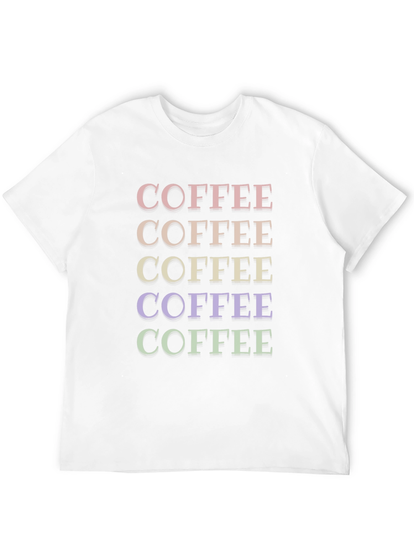 Coffee Rainbow T-Shirt - Bold Graphic Tee