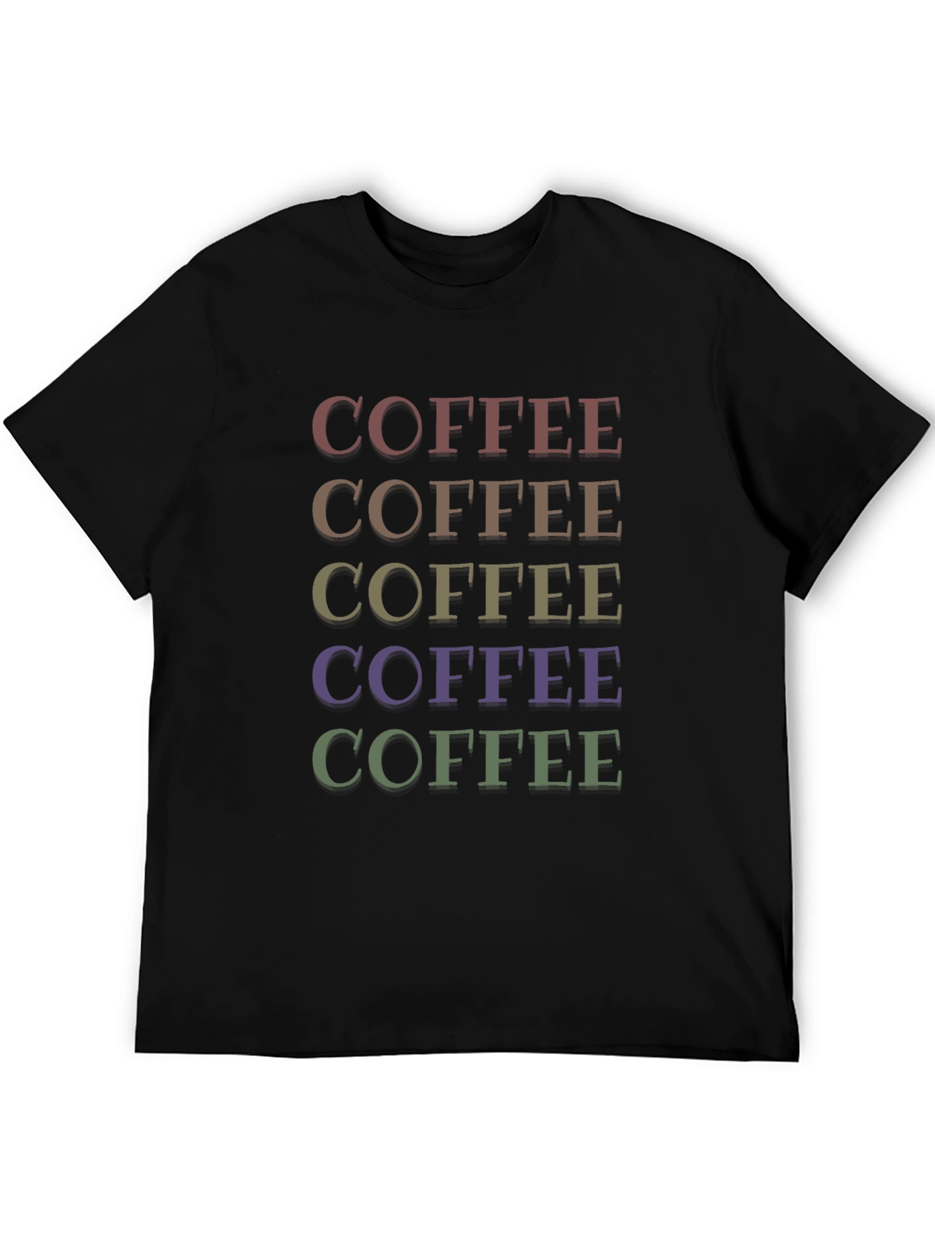 Coffee Rainbow T-Shirt - Bold Graphic Tee