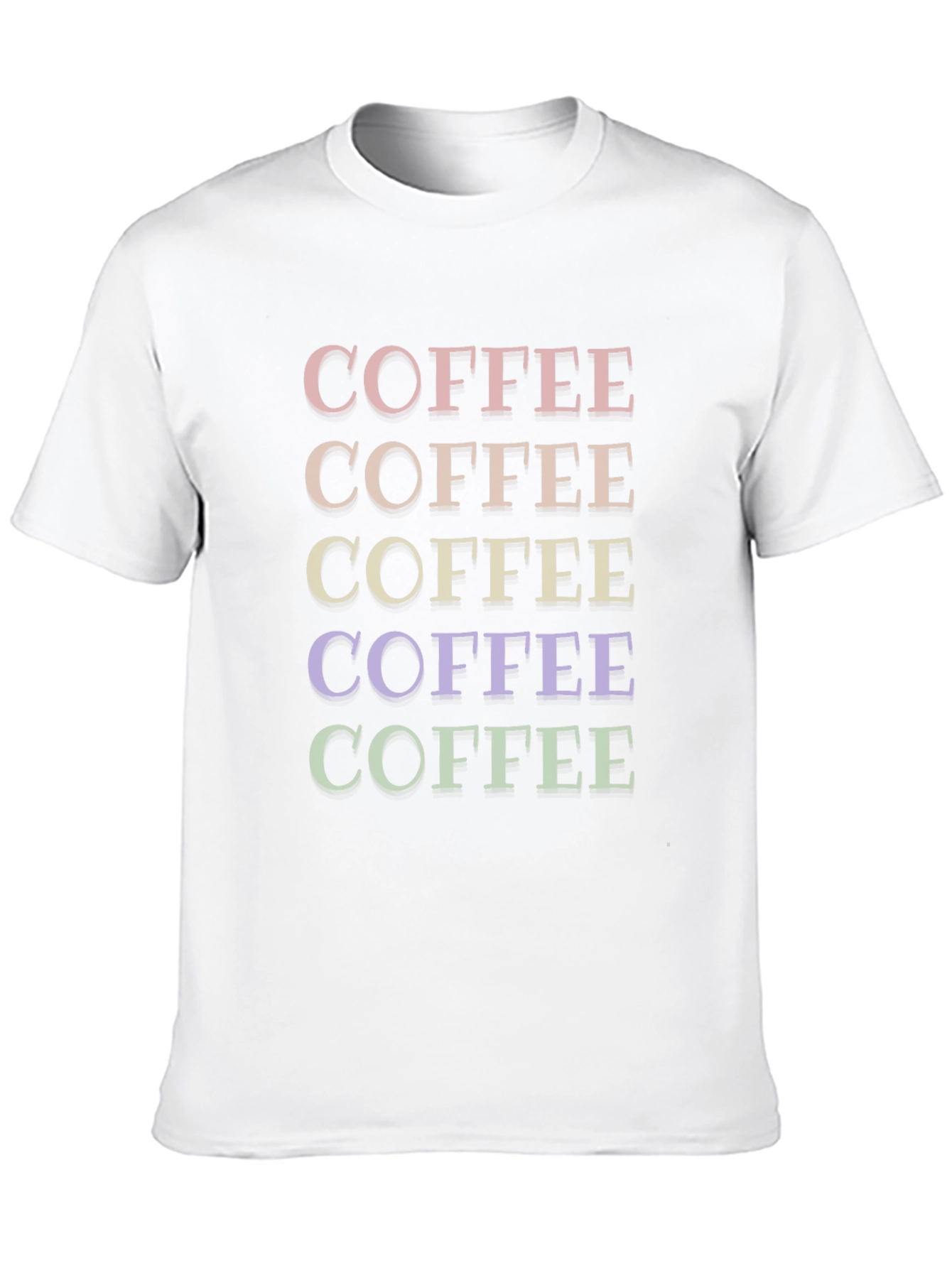 Coffee Rainbow T-Shirt - Bold Graphic Tee