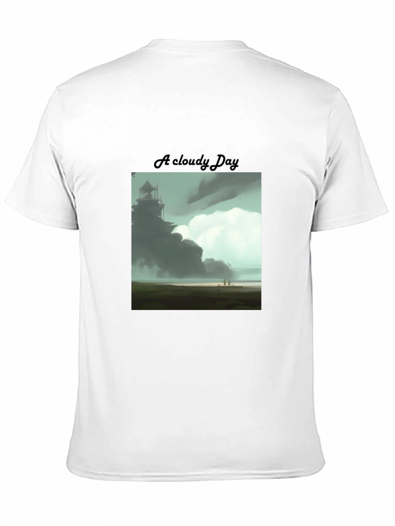 Cloudy Day Graphic T-Shirt - Artistic Soft Tee