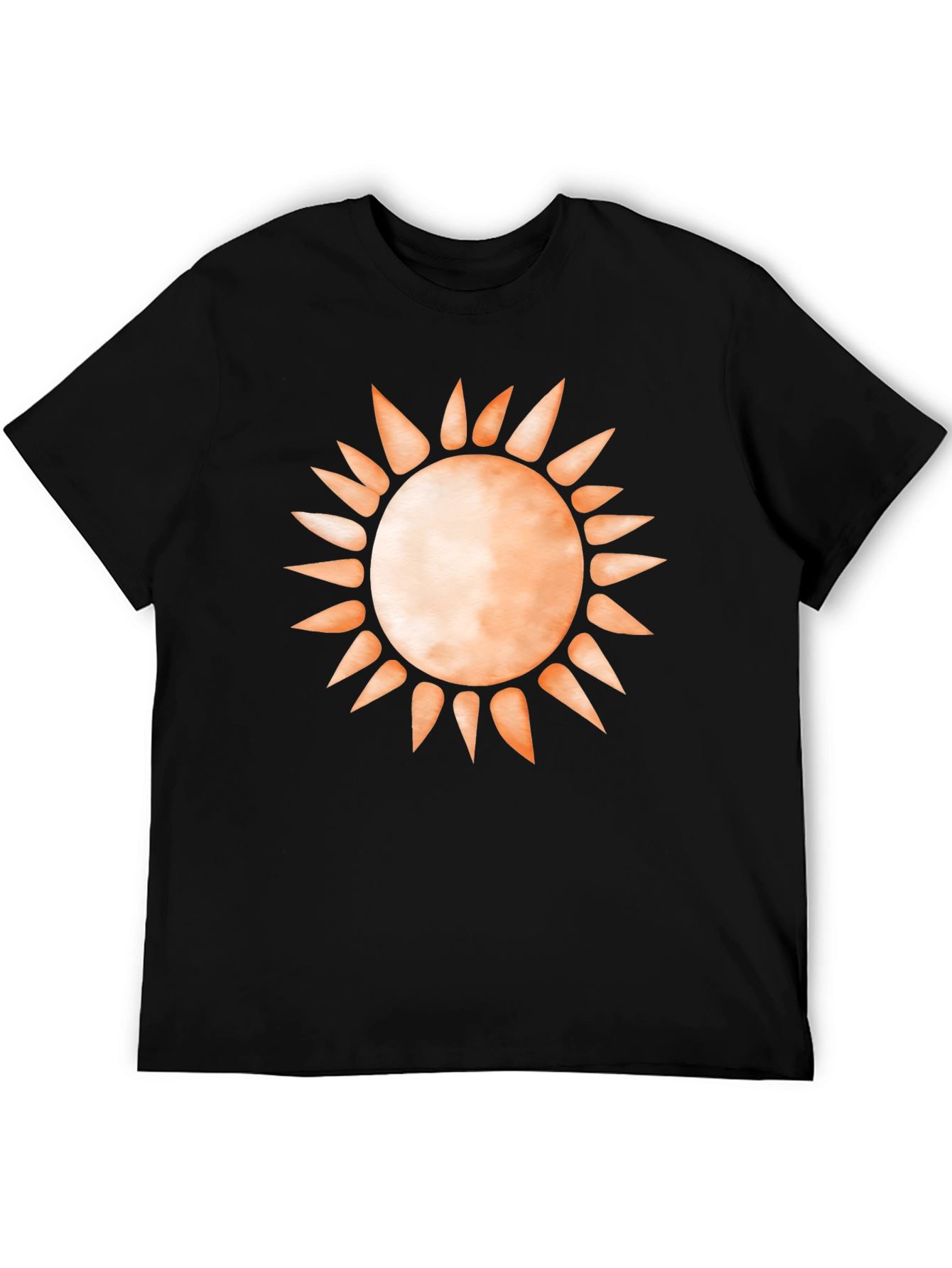 Sun Graphic Tee - Black Cotton Blend