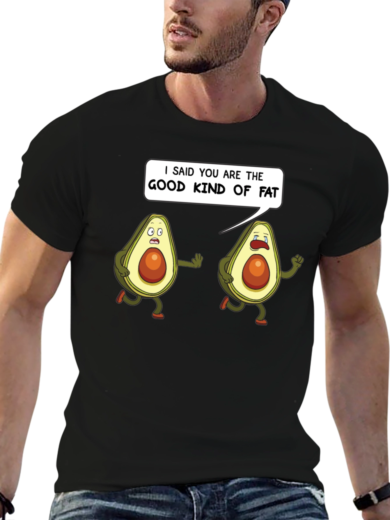 Good Kind of Fat Avocado Humor T-Shirt
