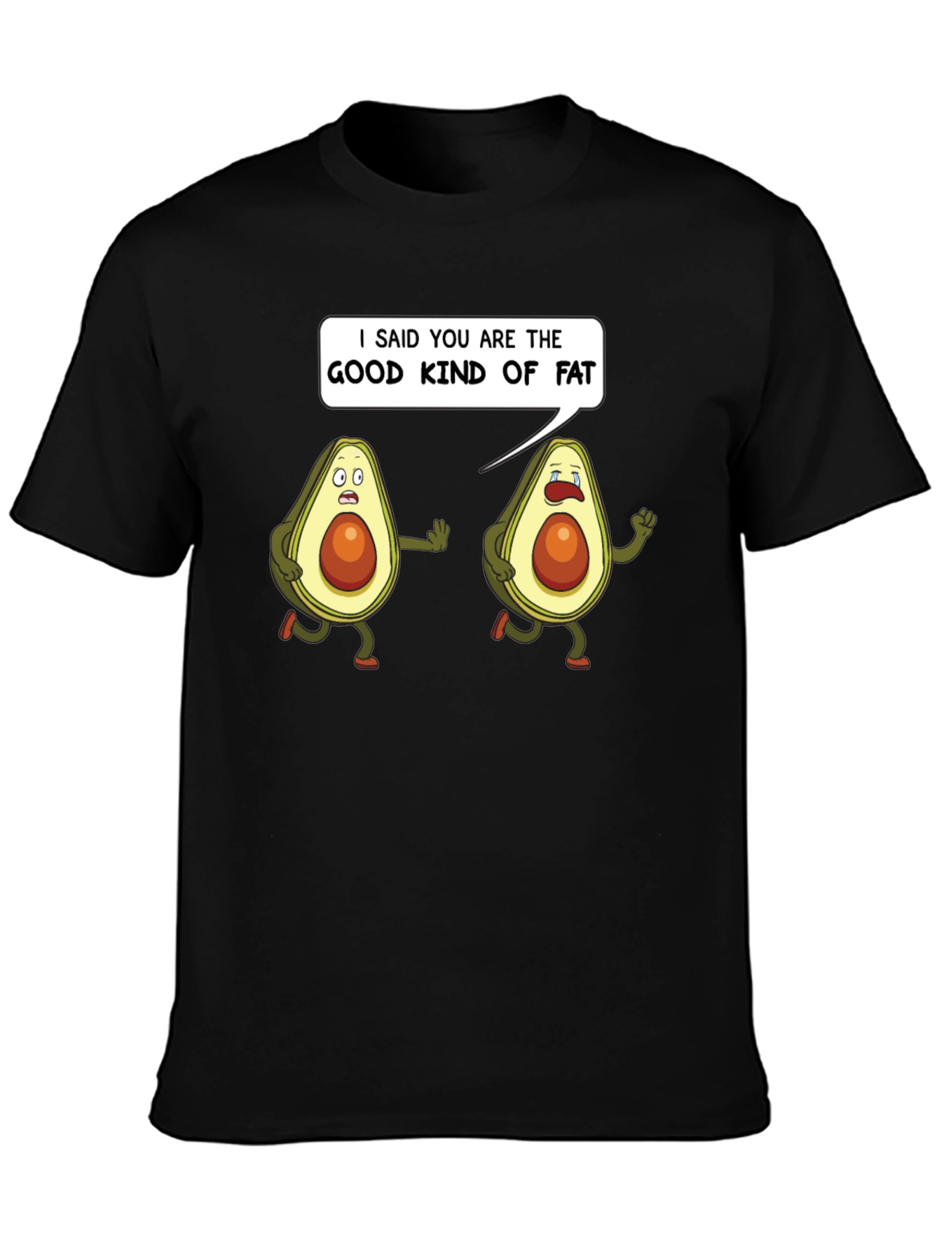Good Kind of Fat Avocado Humor T-Shirt