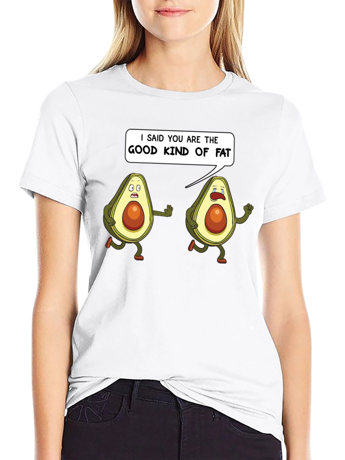 Good Kind of Fat Avocado Humor T-Shirt