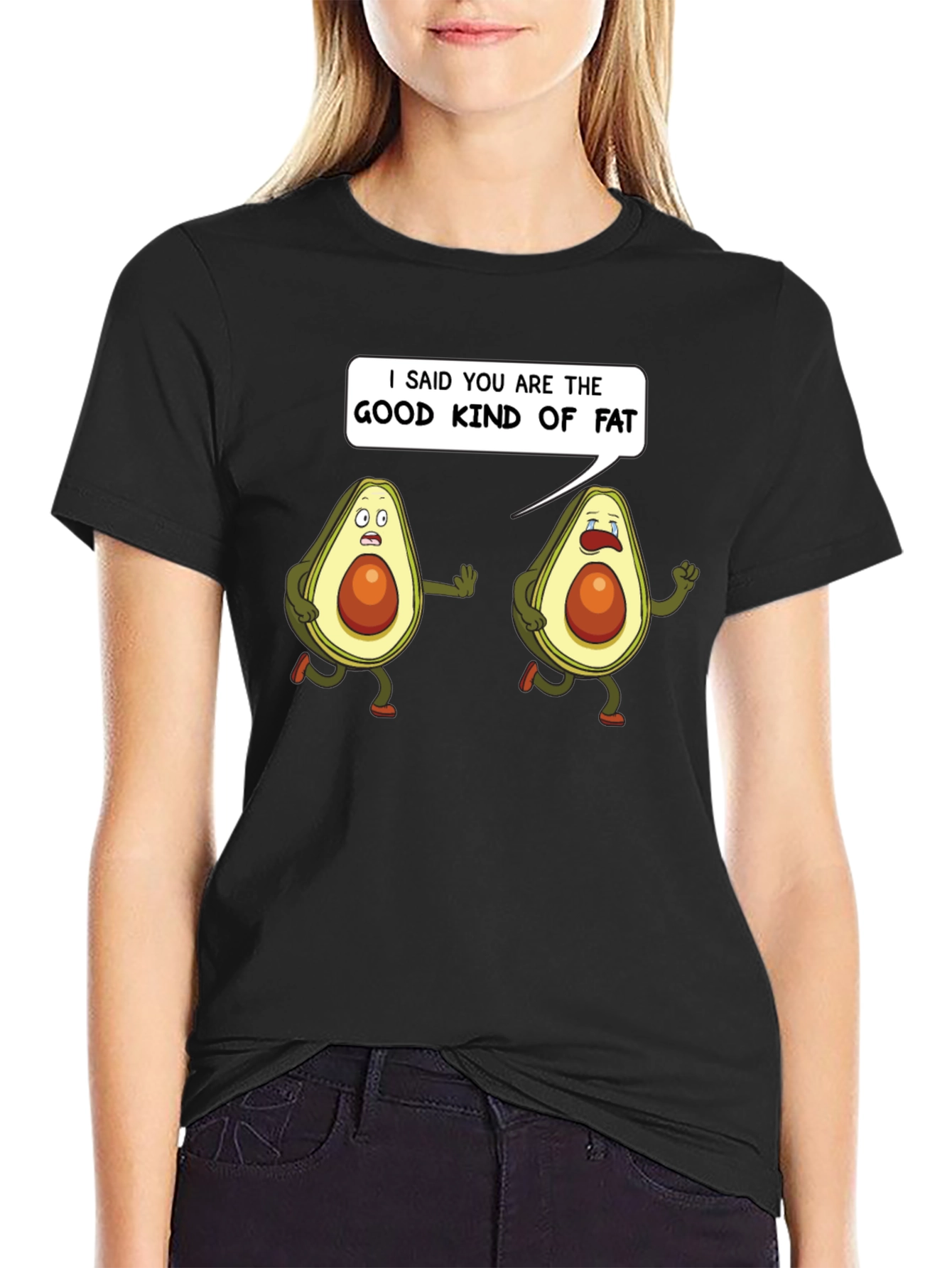 Good Kind of Fat Avocado Humor T-Shirt
