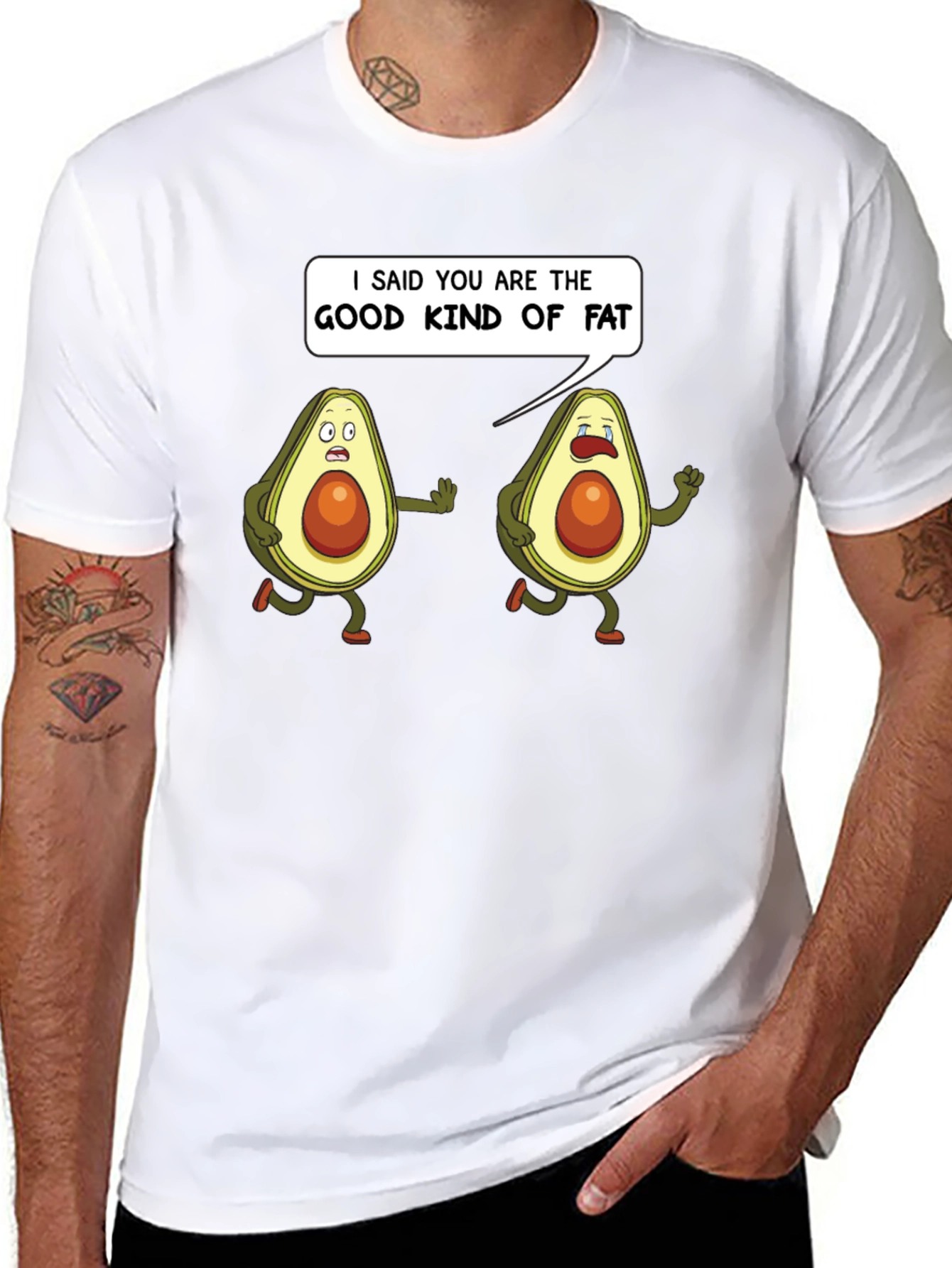 Good Kind of Fat Avocado Humor T-Shirt